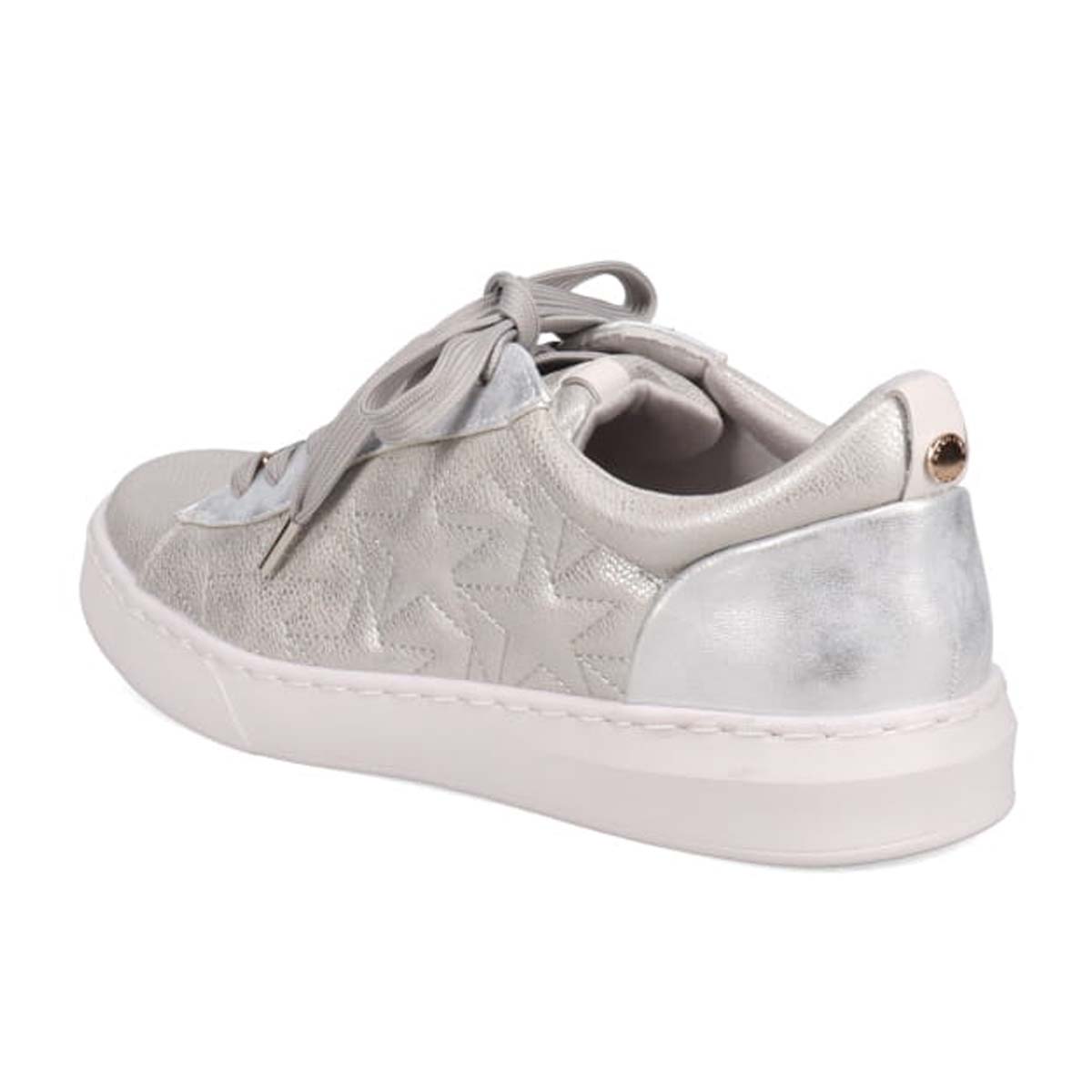 HIROKO KOSHINO キルティングレースアップスニーカー　HKL6209 SILVER 23