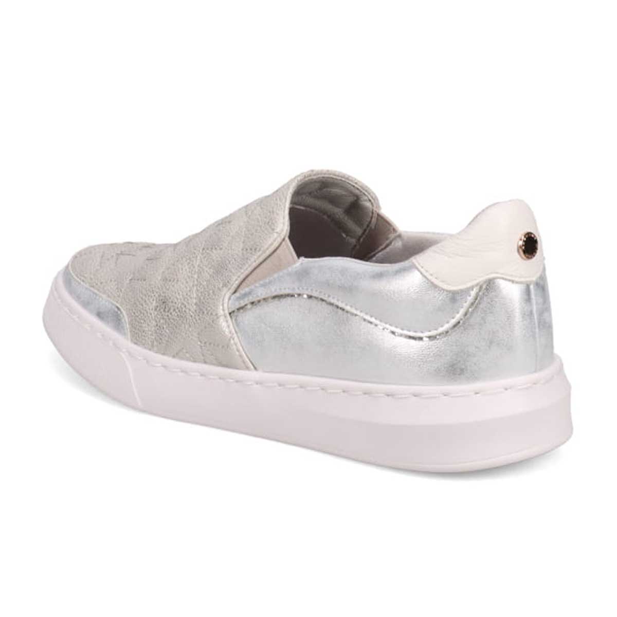 HIROKO KOSHINO キルティングスリッポンスニーカー　HKL6210 SILVER 23