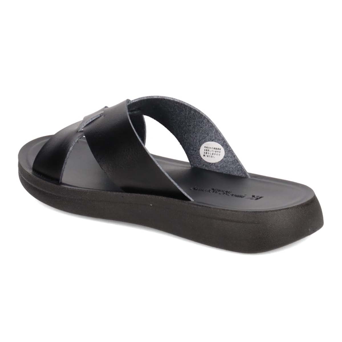 HIROKO KOSHINO HOMME  メンズ フラットサンダル　HR5911 BLACK M（25～25.5）