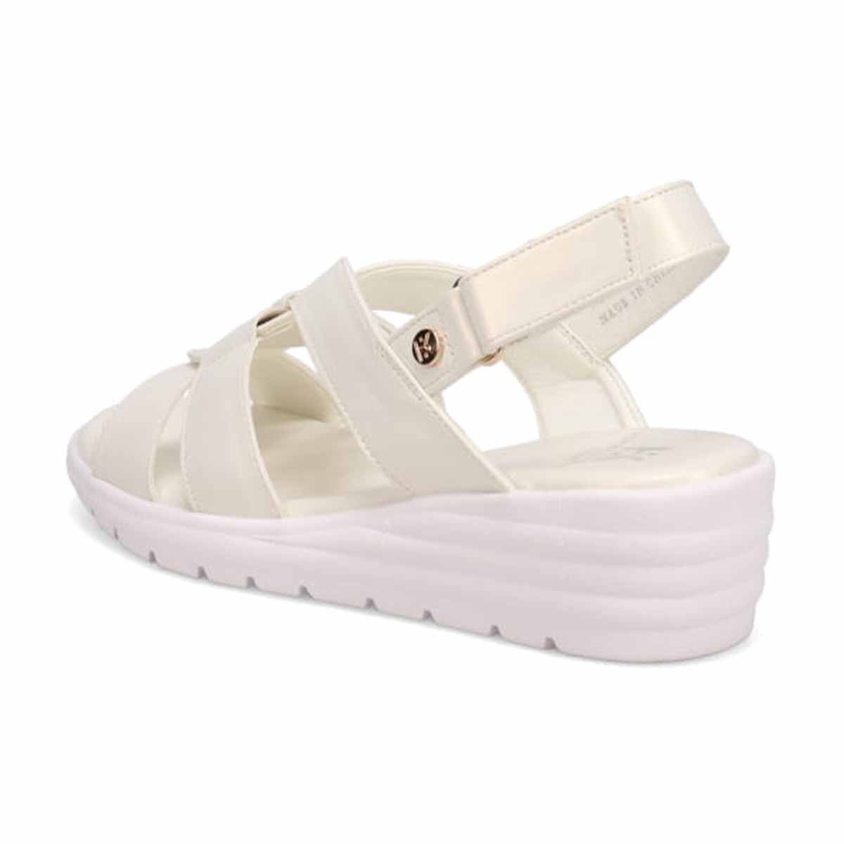 HIROKO KOSHINO FEMME クロスベルトウェッジサンダル HRL2028 IVORY 23.0