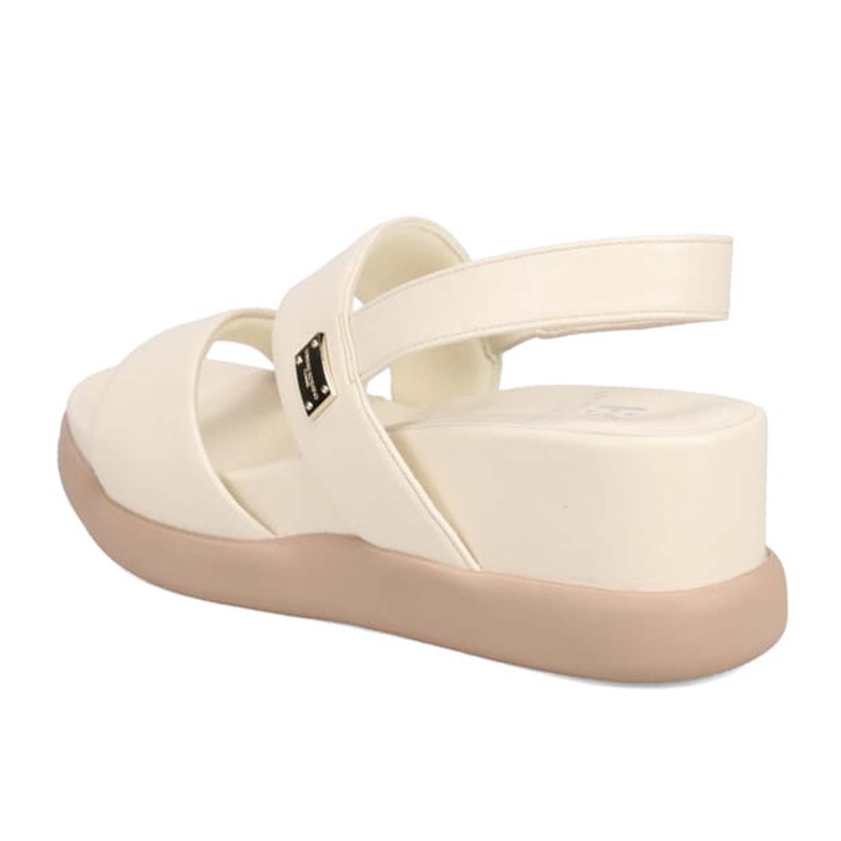 HIROKO KOSHINO FEMME 屈曲性のあるウェッッジソールサンダル　HRL5000 IVORY M　(23.0～23.5)