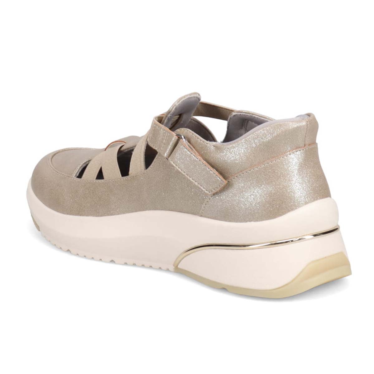 HIROKO KOSHINO FEMME クイックフィット ストラップ付スリッポンシューズ　HRL5009 GOLD 23.0