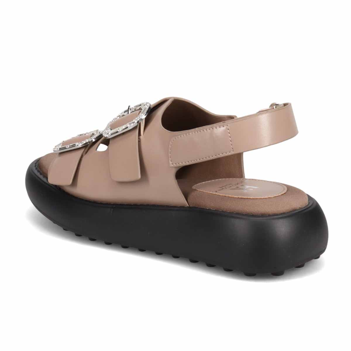 HIROKO KOSHINO FEMME バックル付きサンダル　HRL5011 OAK M　(23.0～23.5)