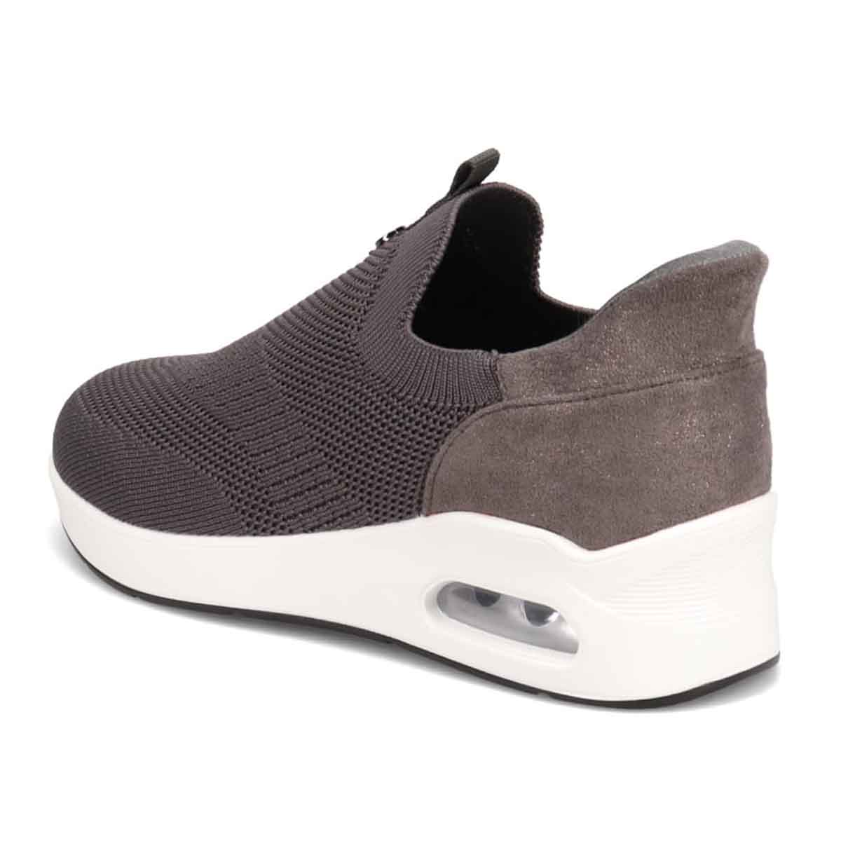 HIROKO KOSHINO FEMMEシンプルニットのスリッポンスニーカー HRL9000 D-GRAY 23.0
