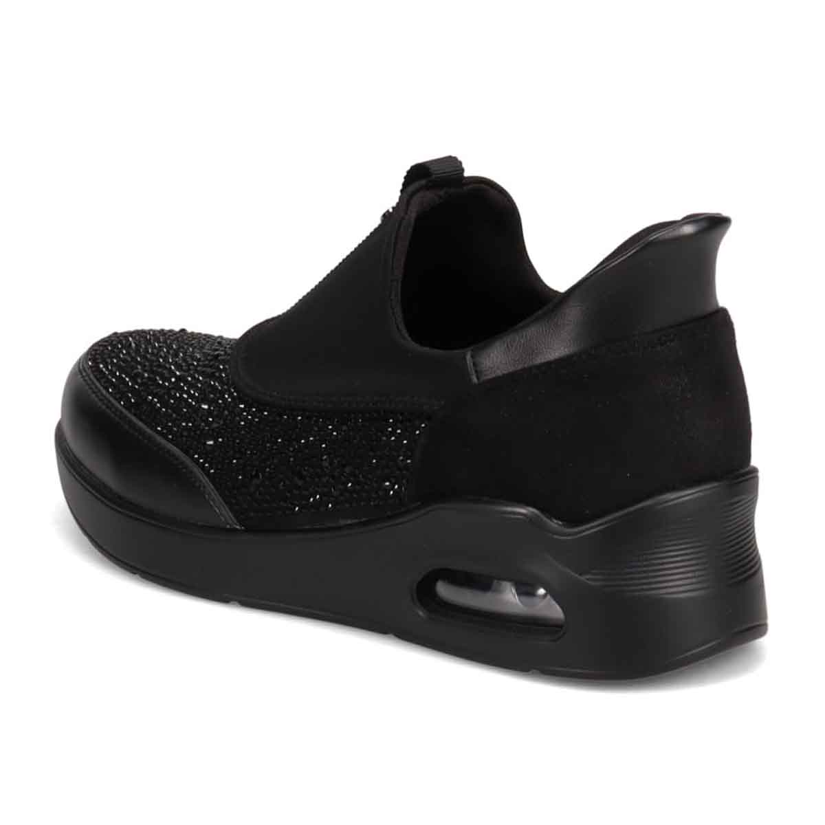 【撥水加工】HIROKO KOSHINO FEMME 大人のクイックフィットスニーカー HRL9001 BLACK 23