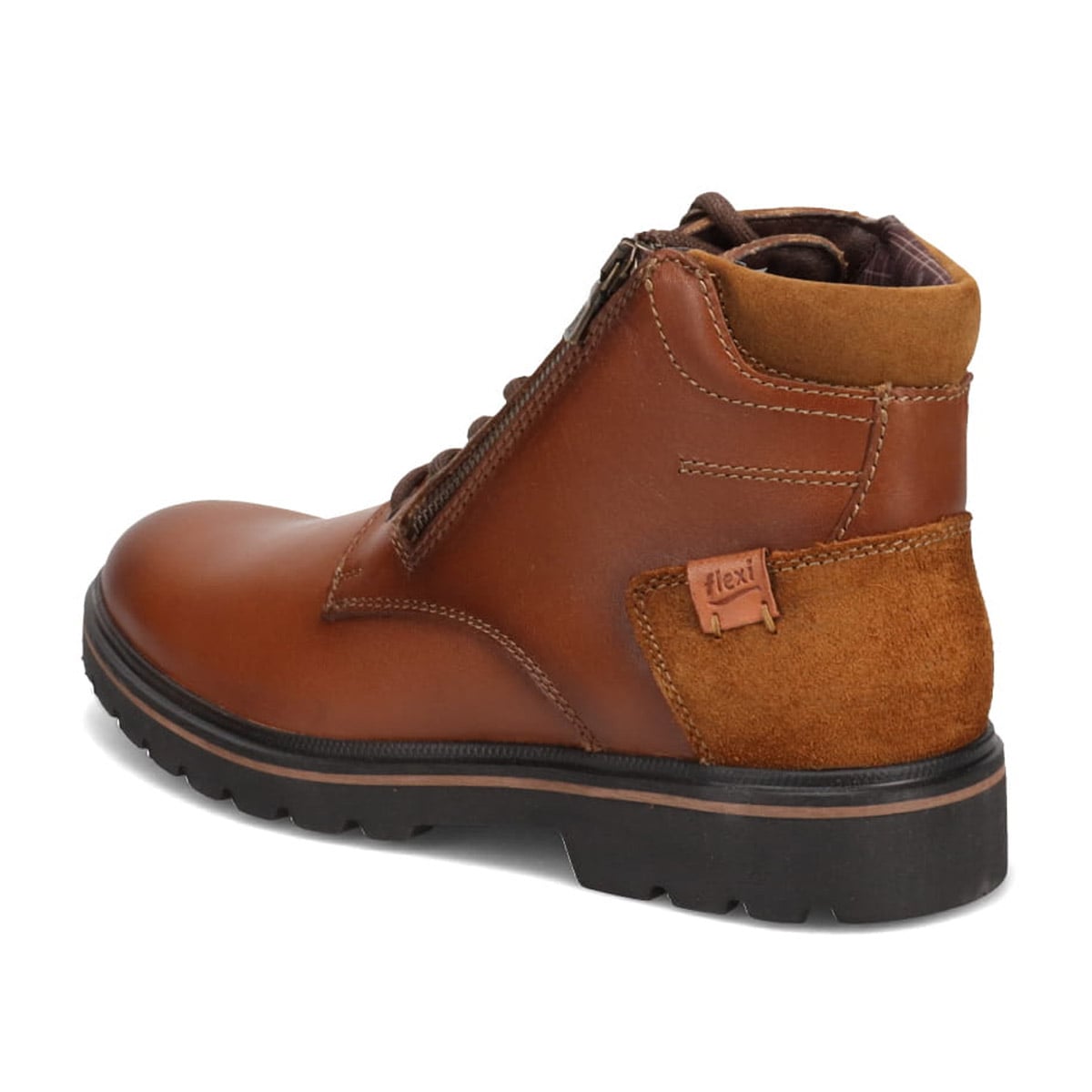 フレクシィ flexi レースアップカジュアルブーツ   IMFX41124 TAN 25.0