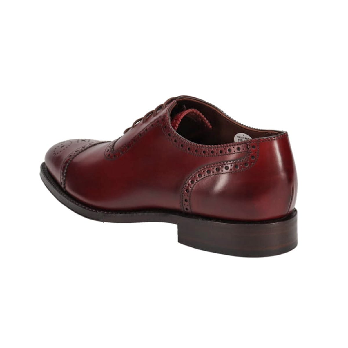 【Loake-ローク】 model:Strand  英国製グッドイヤーウェルト製法ドレスシューズ　セミブローグ　IMLK1003 BURGUNDY 6.5 (25.0)