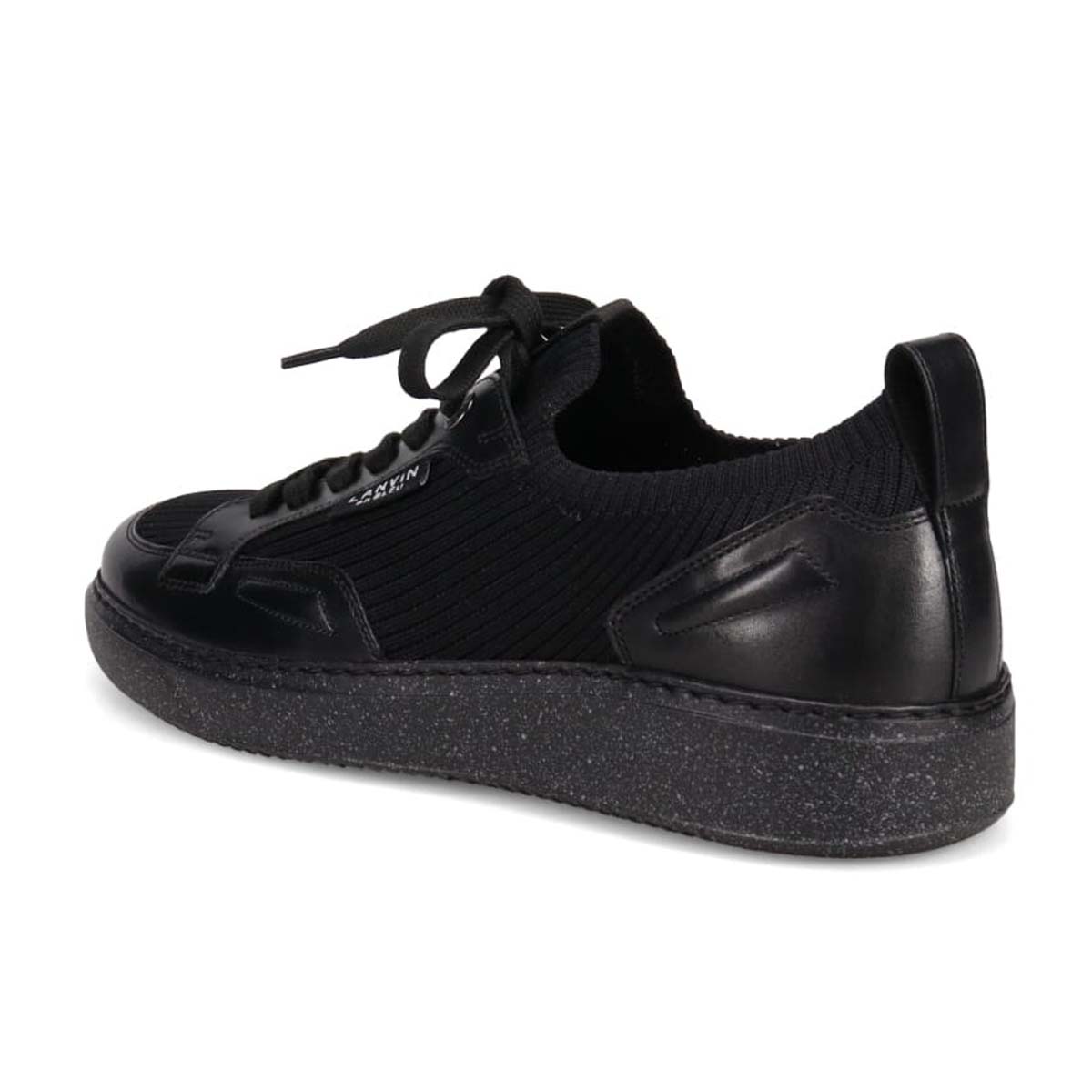 ランバンオンブルー LANVIN en Bleu 「リカバリーインソール」搭載で指圧効果により血行を115％促進。ニットスニーカー　LB1005XR BLACK 25.0