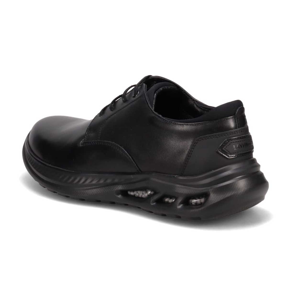 ランバンオンブルー LANVIN en Bleu 「リカバリーインソール」搭載で指圧効果により血行を115％促進。レースアップカジュアルシューズ　LB1019XR BLACK 25