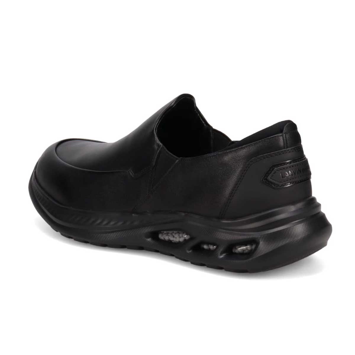 ランバンオンブルー LANVIN en Bleu 「リカバリーインソール」搭載で指圧効果により血行を115％促進。スリッポンカジュアルシューズ　LB1020XR BLACK 25