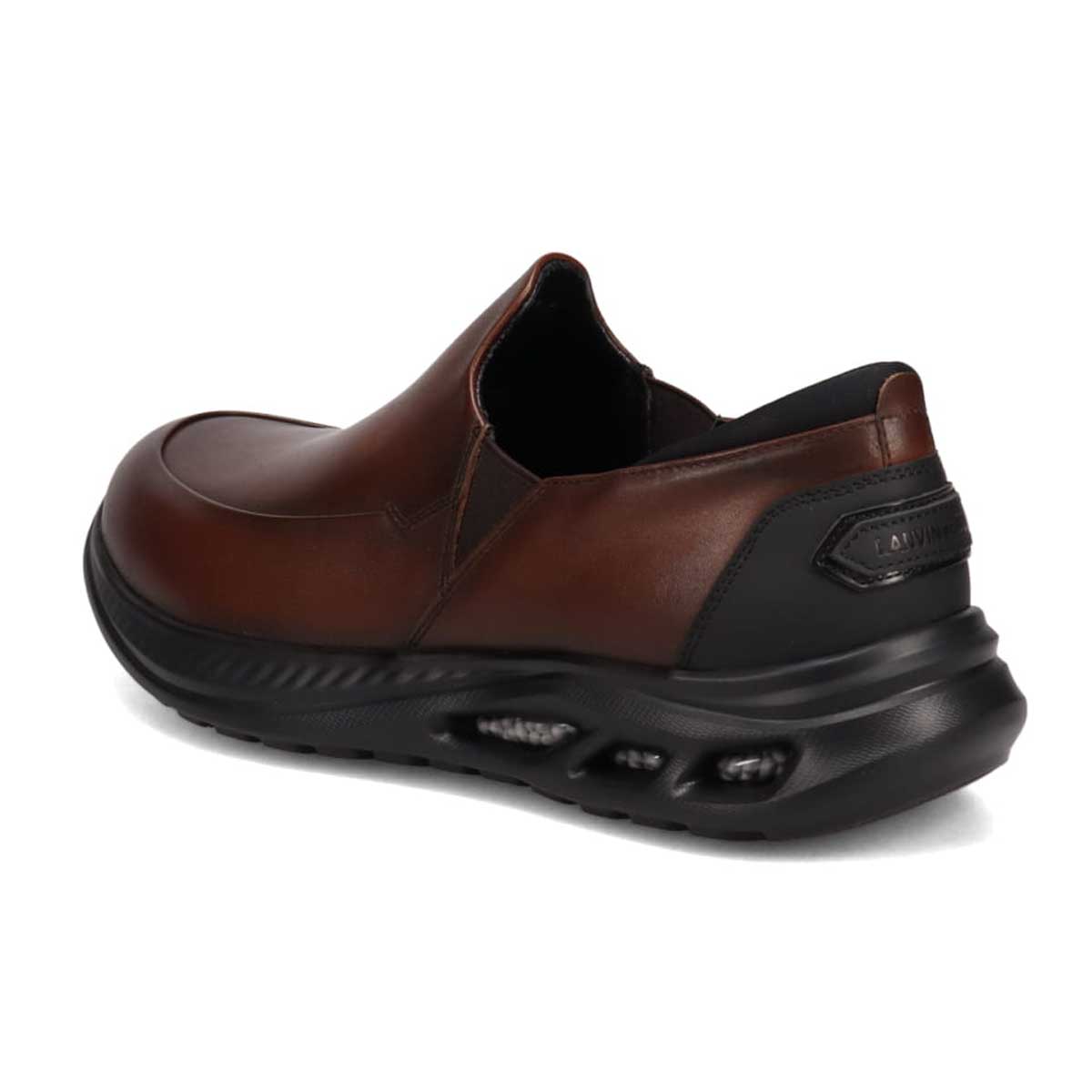 ランバンオンブルー LANVIN en Bleu 「リカバリーインソール」搭載で指圧効果により血行を115％促進。スリッポンカジュアルシューズ　LB1020XR BROWN 25