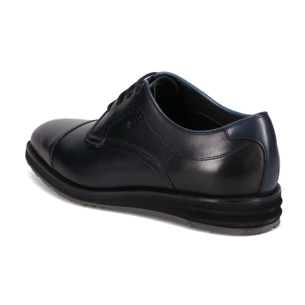 ランバンコレクション LANVIN COLLECTION 「リカバリーインソール」搭載で指圧効果により血行を115％促進。アンティーク仕上げカジュアルドレスダービーシューズ　LV1017XR BLACK 25.0