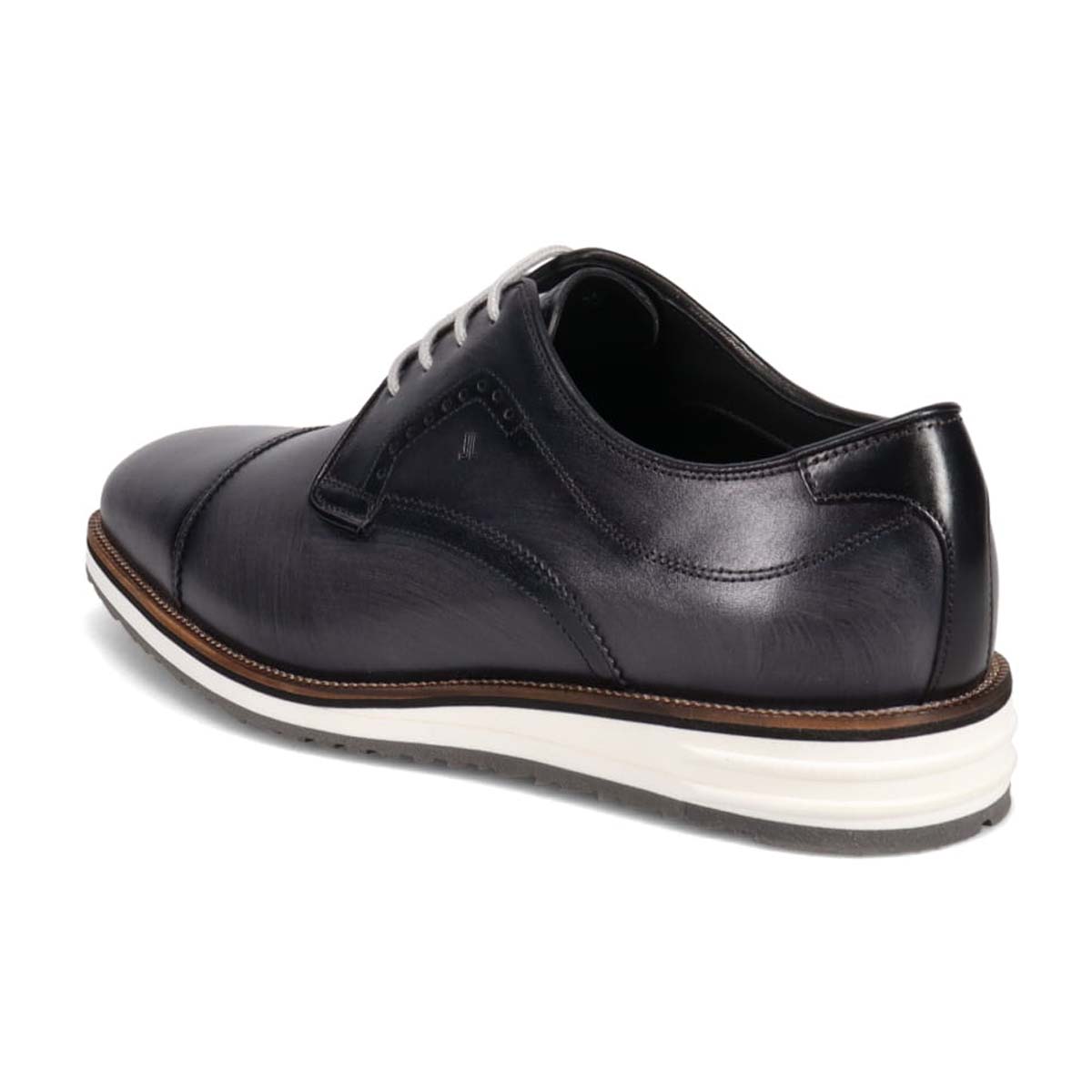 ランバンコレクション LANVIN COLLECTION 「リカバリーインソール」搭載で指圧効果により血行を115％促進。アンティーク仕上げカジュアルドレスダービーシューズ　LV1017XR GRAY 25.0