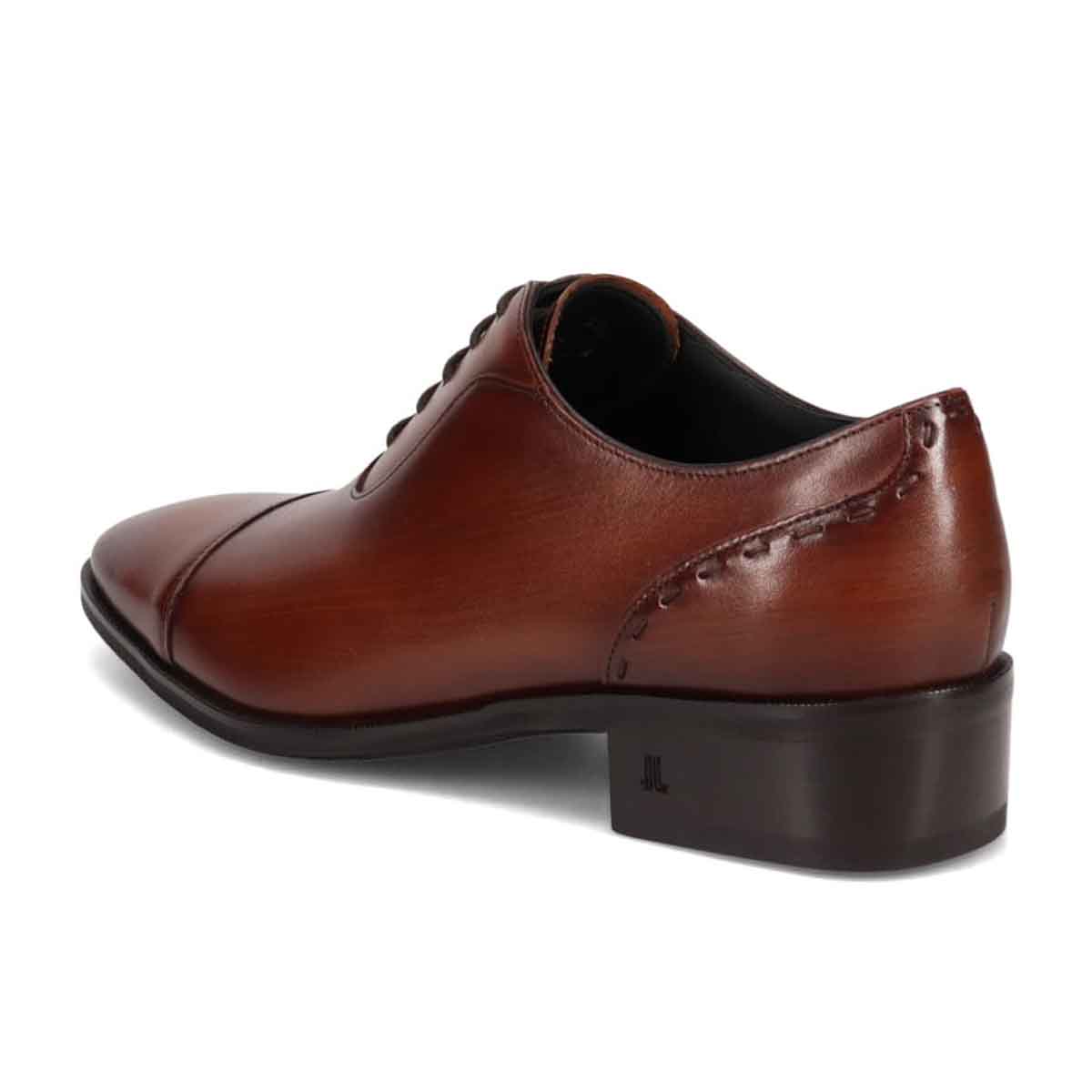 ランバンコレクション LANVIN COLLECTION 「Recovery Shiatsu Insole」搭載で指圧効果により血行をよくする。 軽量設計　内羽根ストレートチップドレスシューズ　LV1019XR BROWN 25.0