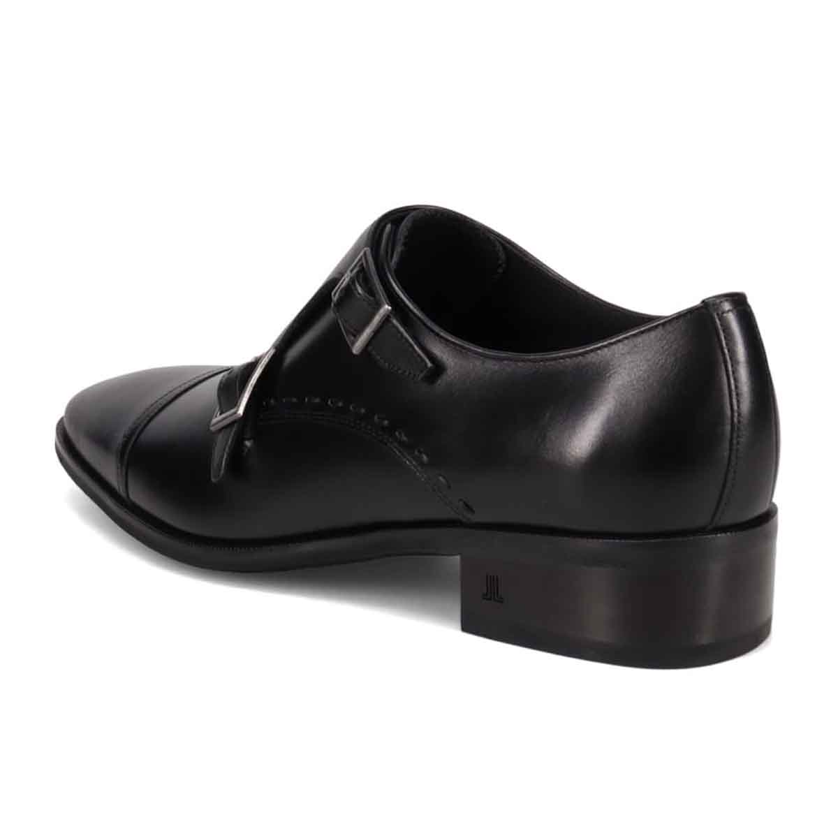 ランバンコレクション LANVIN COLLECTION 「Recovery Shiatsu Insole」搭載で指圧効果により血行をよくする。ダブルモンクストラップドレスシューズ　LV1021XR BLACK 25.0