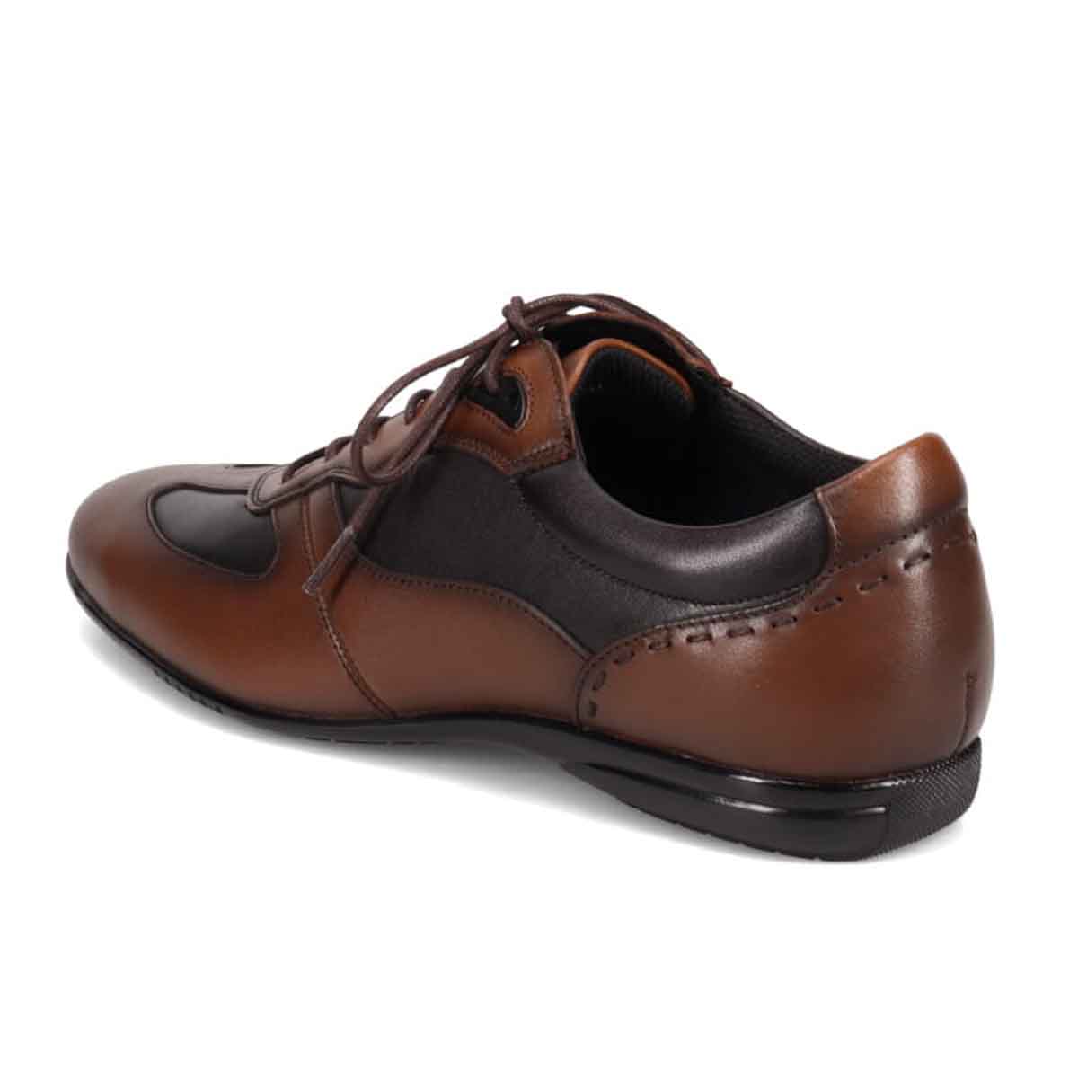 ランバンコレクション LANVIN COLLECTION 「Recovery Shiatsu Insole」搭載で指圧効果により血行をよくする。軽快な履き心地のレースアップレザーカジュアルシューズ　LV1024XR D-BROWN/BROWN 25