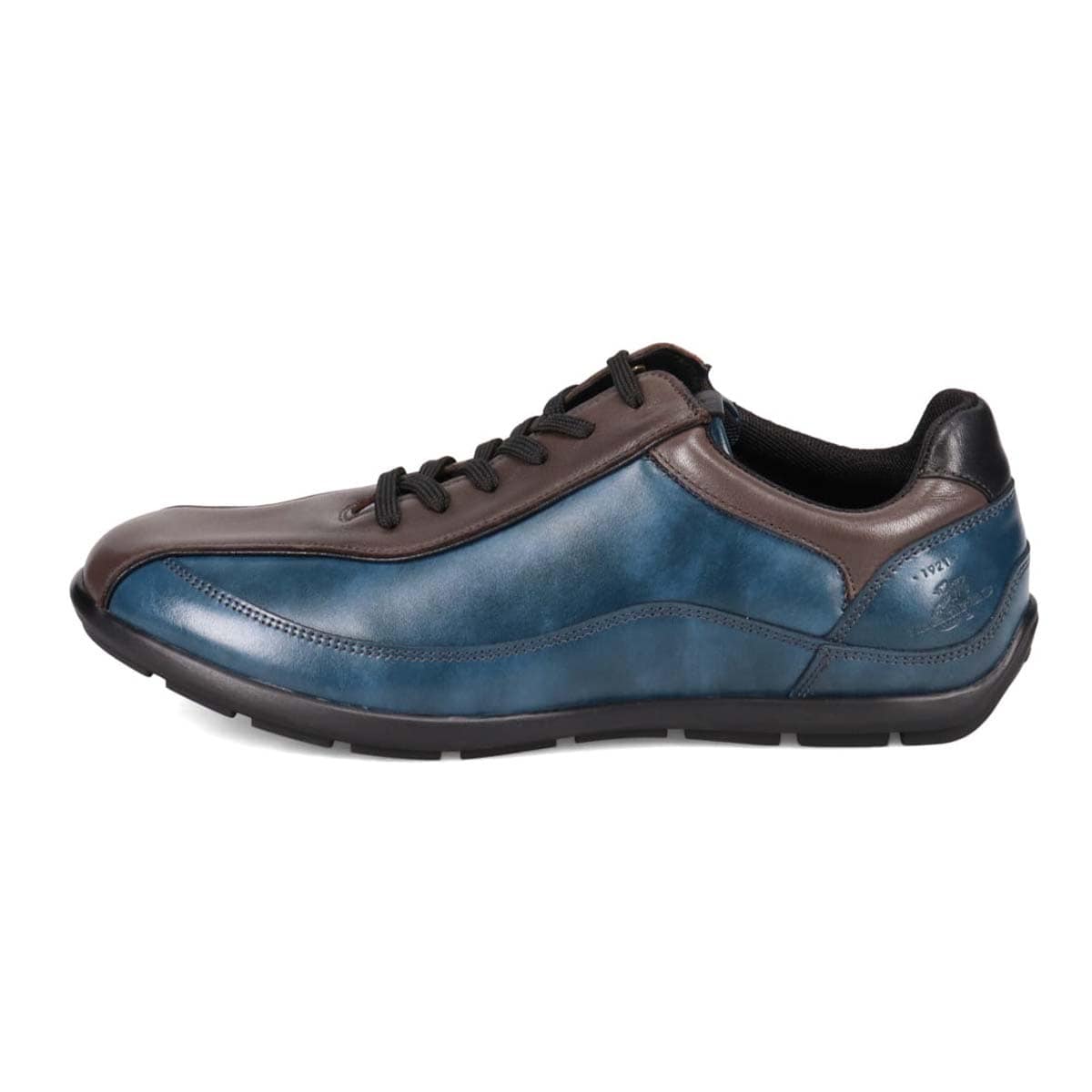 マドラス madras metaインソール搭載シューズ  レザースニーカー　M502MT GRAY/NAVY 25.0