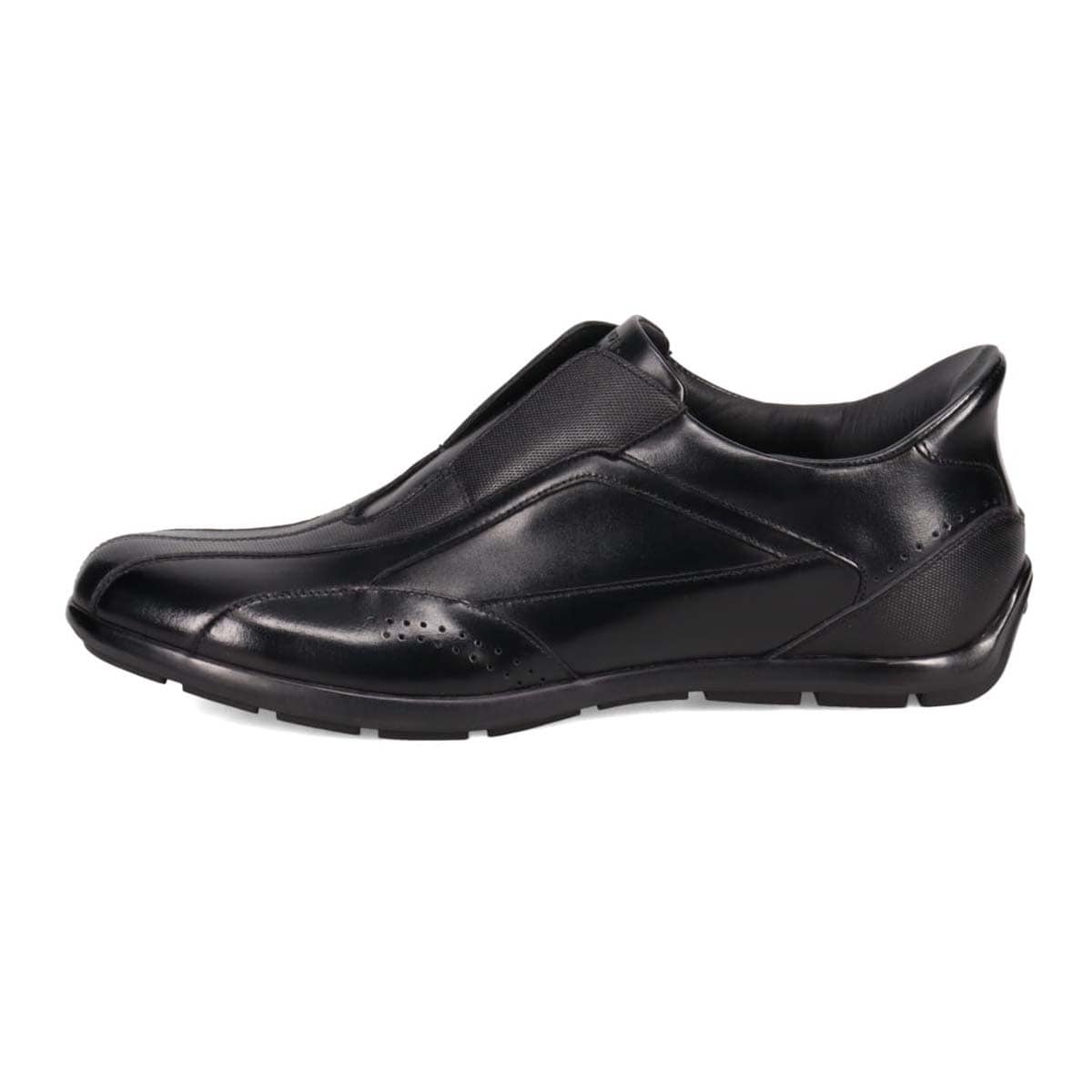 マドラス madras メタインソール搭載シューズ  クイックフィット カジュアルレザースニーカー　M503MT BLACK 25.0