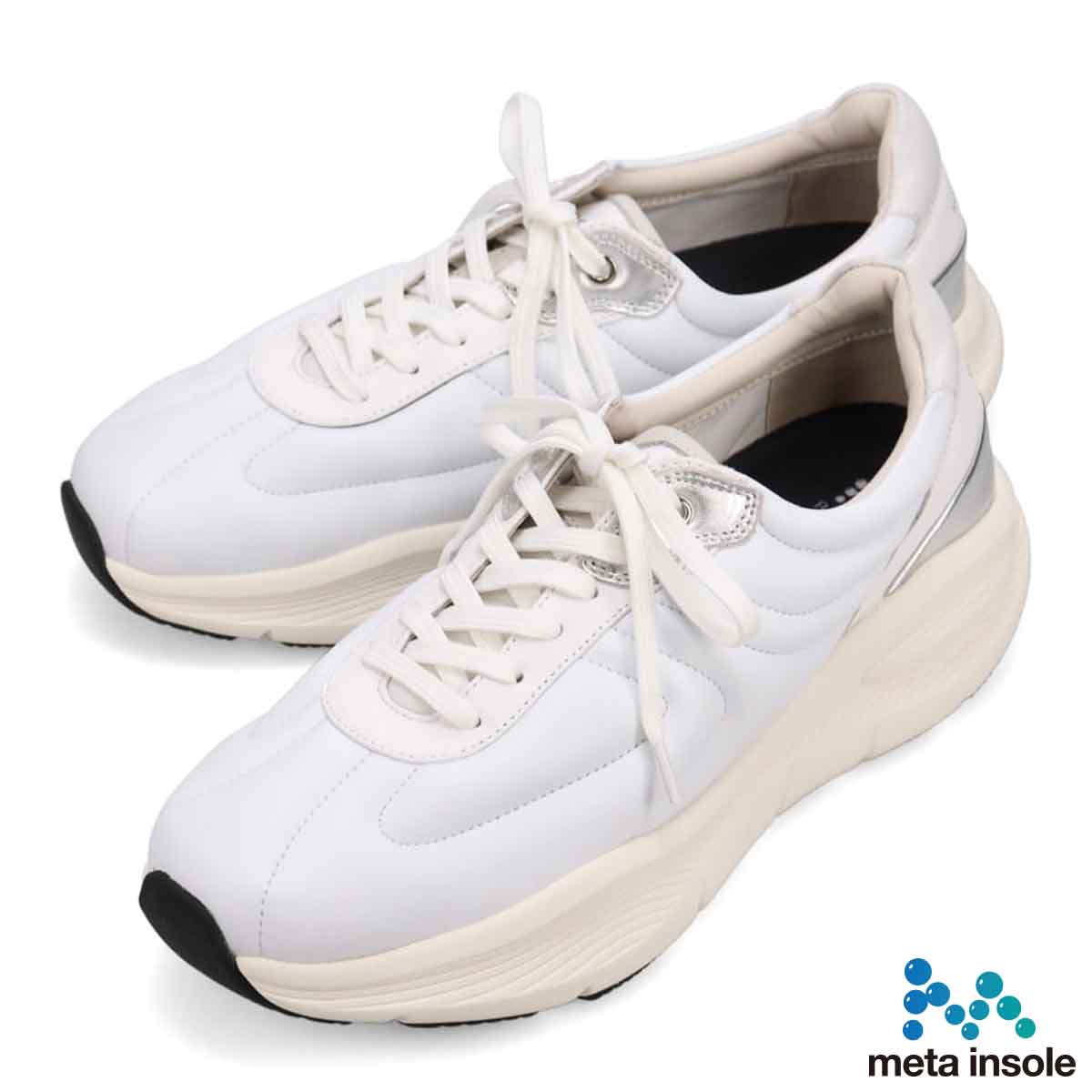 マドラス madras 特許 Recovery meta insole搭載シューズ　ボリュームソール カジュアルスニーカー　M5235MT WHITE 25.0