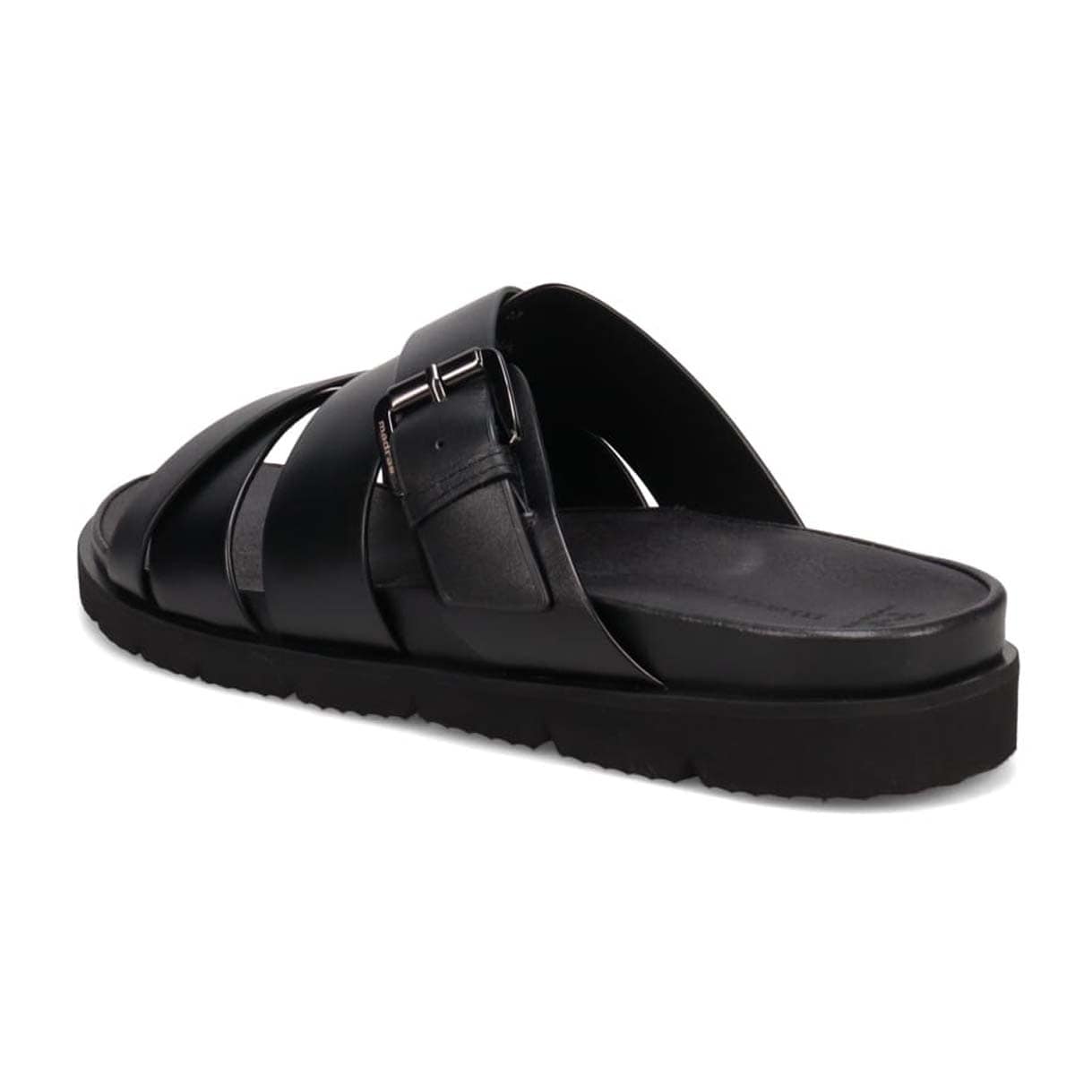 マドラス madras メタインソール搭載シューズ  レザーサンダル  M531MT BLACK M（25.0～25.5ｃｍ）
