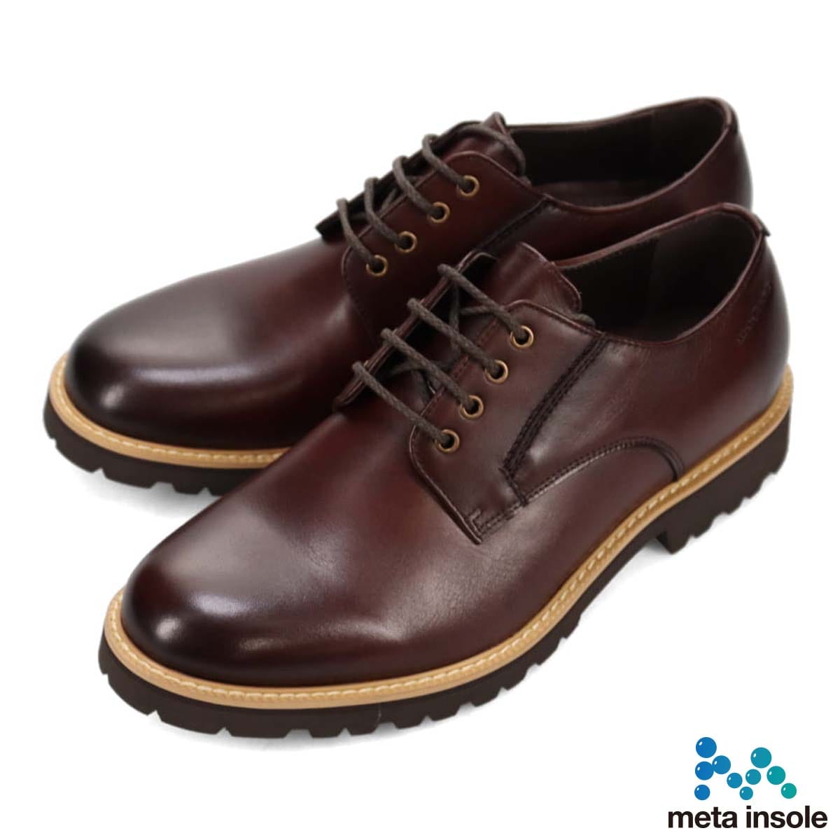 【ウィメンズサイズ】マドラス madras metaインソール搭載シューズ  レースアップカジュアルシューズ　MS650MT D-BROWN 23.0