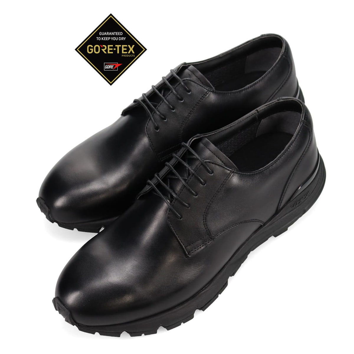 【受注予約商品】GORE-TEX＆VIBRAM　レースアップ レザースニーカー M8001G BLACK 25.0