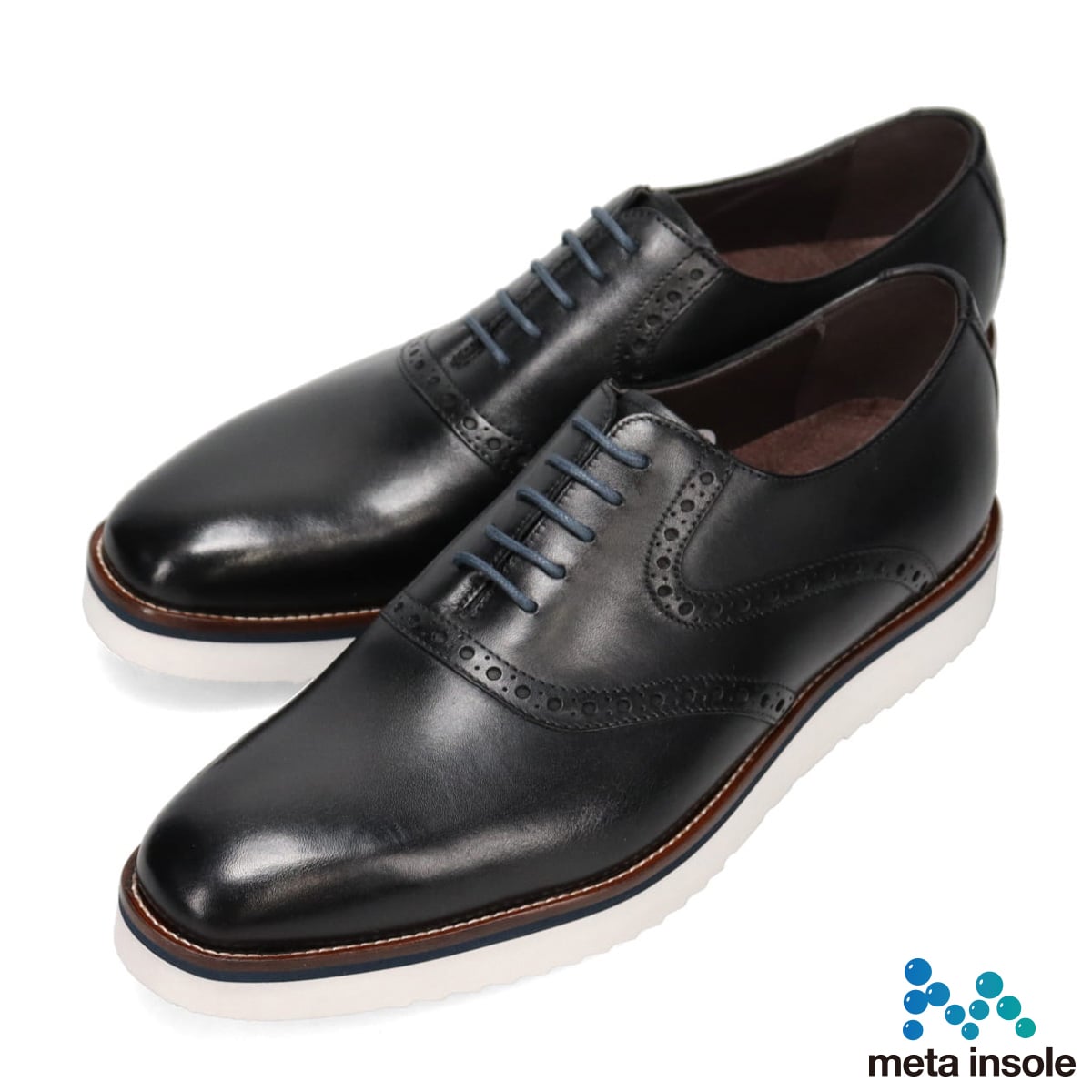 マドラス madras metaインソール meta insole  内羽根プレーントゥサドルシューズ M8611MT BLACK 25.0