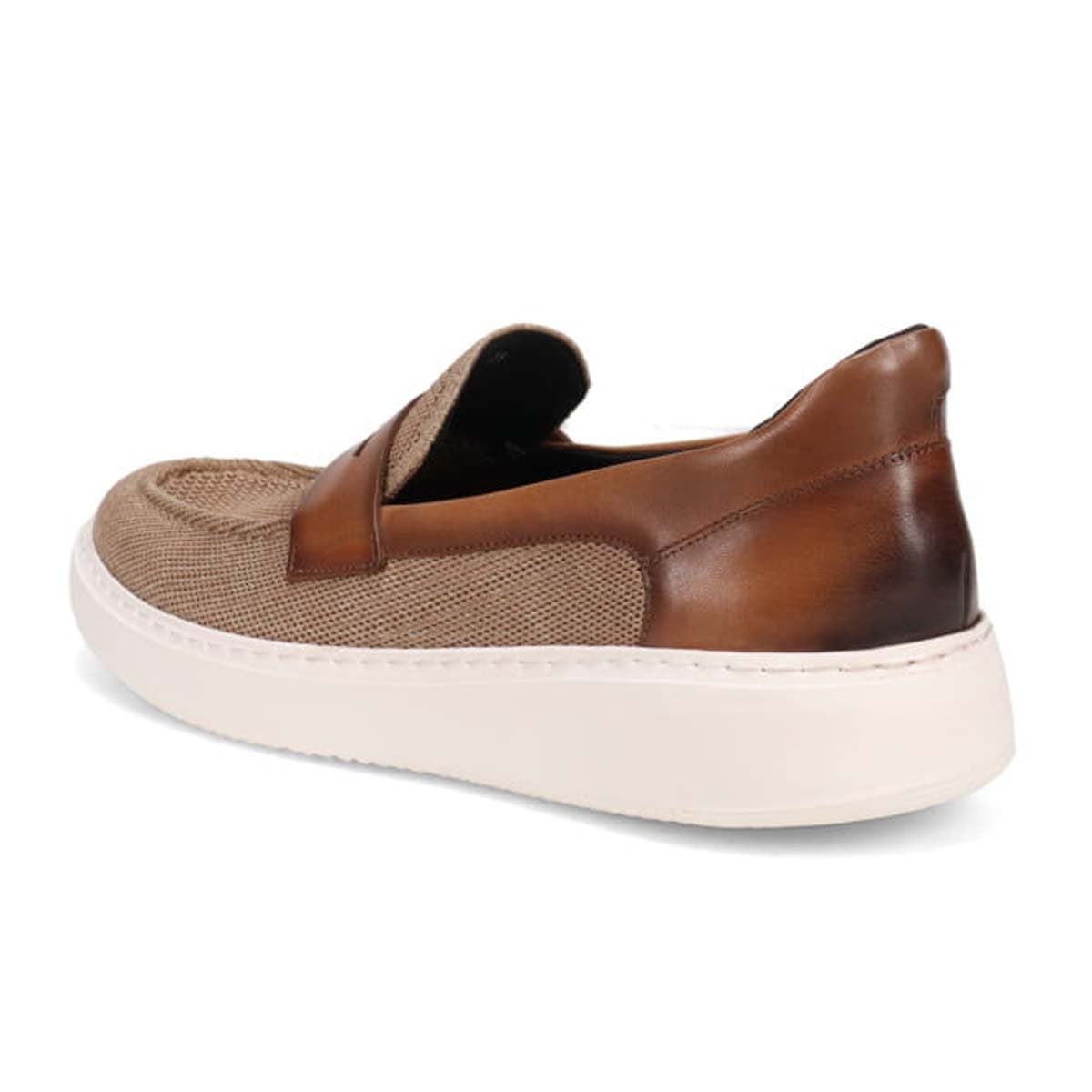 マドラス madras 特許 リカバリーメタインソール搭載シューズ メンズスリッポンニットスニーカー　M8888MT BEIGE/BROWN 25.0