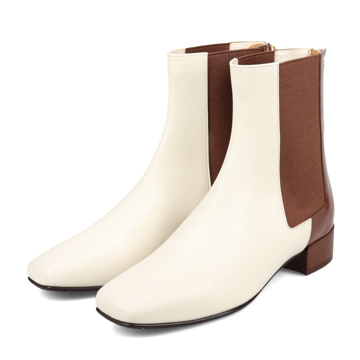 マドラス madras マドラス東京ファクトリー製 バイカラーショートブーツ  MAL0035 IVORY/C 23.0