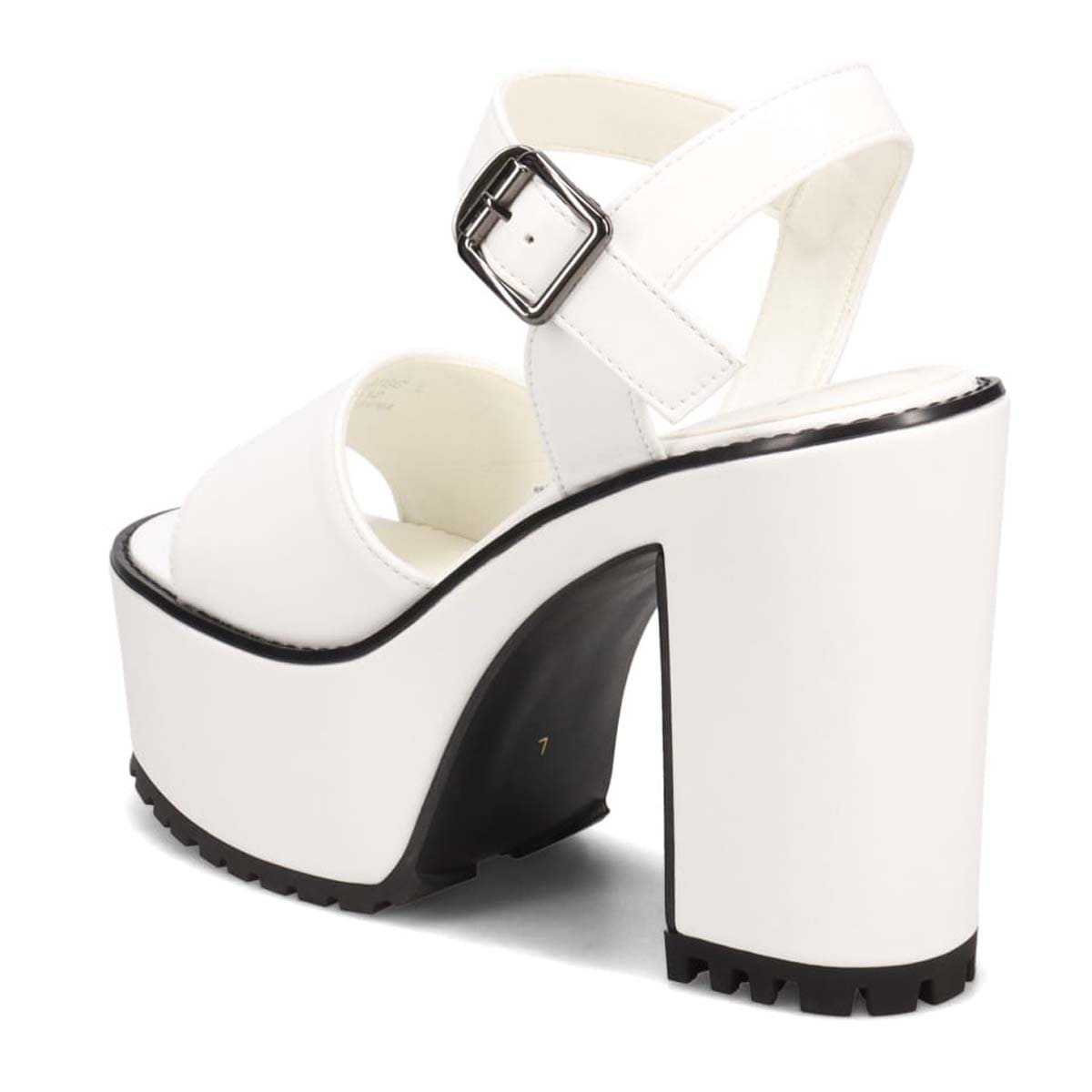 圧倒的な美脚見え！マドラス madras TGC in あいち・なごや 2026 出演モデル着用シューズ　厚底サンダル　MAL7581TGC WHITE M（23.0cm～23.5cm）