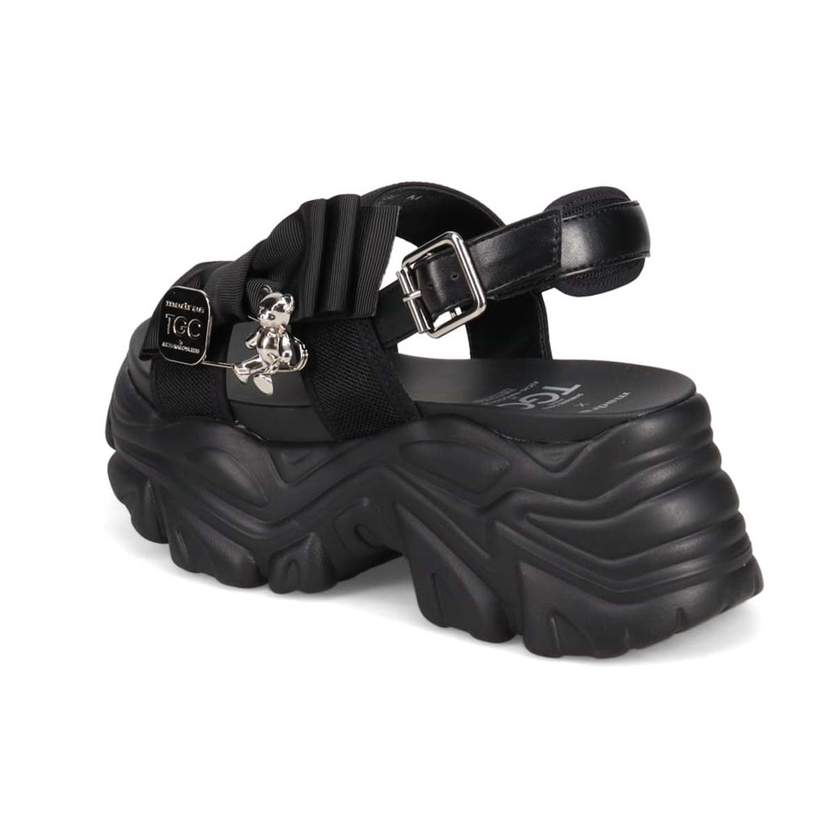 最旬トレンドで目立っちゃおう！マドラス madras TGC in あいち・なごや 2026 出演モデル着用シューズ　カジュアル厚底サンダル　MAL7584TGC BLACK 37（23.0cm～23.5cm）