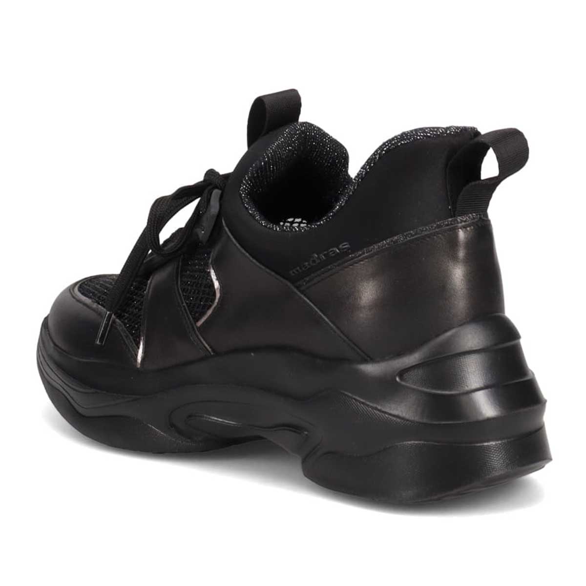 マドラス madras 特許 metaインソール搭載　スタイルアップ厚底スニーカー　MAL9159MT BLACK 23