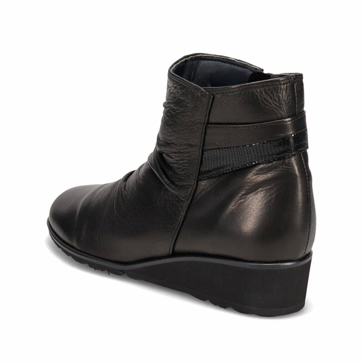 ミッシーデミッシー missy des missy しっとり＆ソフトな牛革を使用した  カジュアルブーツ  MMD4630A BLACK 23.0