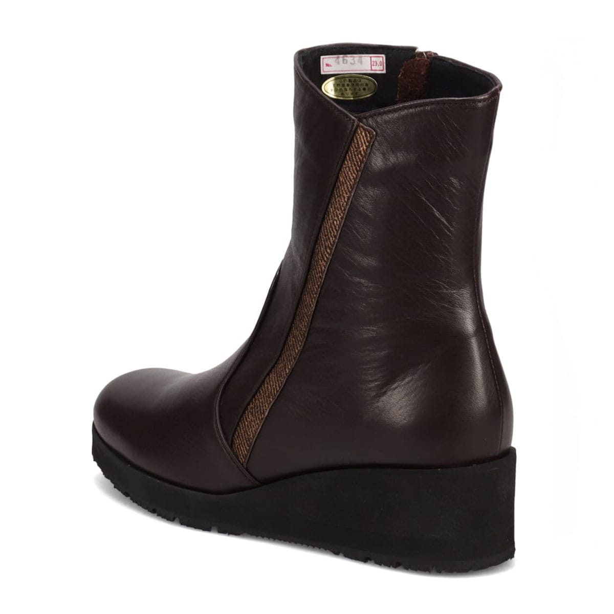 【防滑ソールタイプ】ミッシー デ ミッシー missy des missy 軽量カジュアルショートブーツ　MMD4634H D-BROWN 23.0