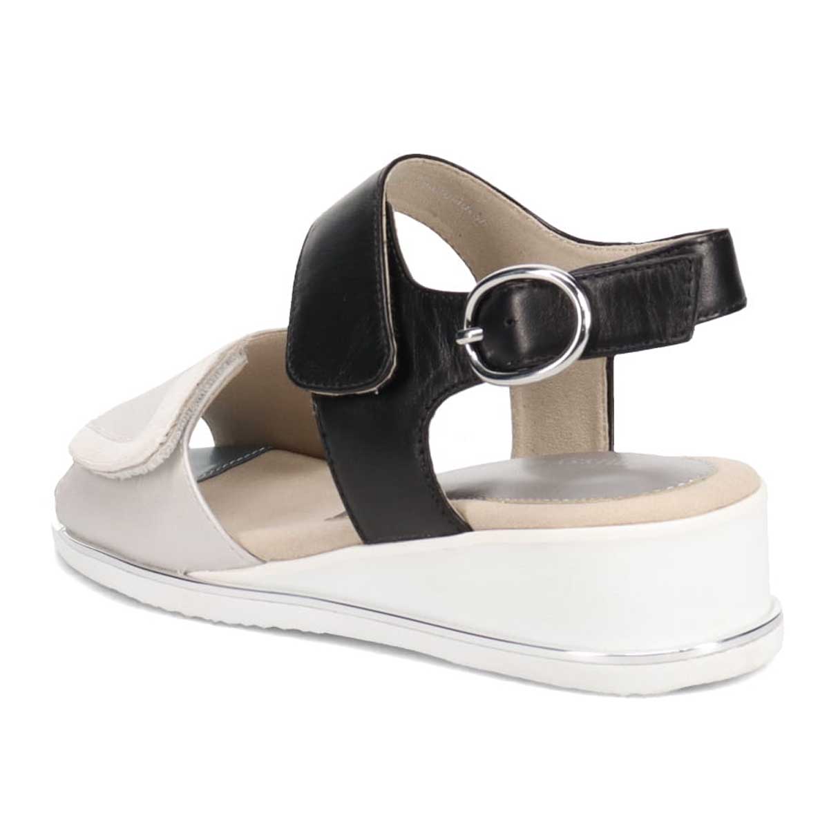 ミッシーデミッシー missy des missy EVA加工ソールのスポーツサンダル  MMD7526 SILVER/BLACK M　(23.0～23.5)