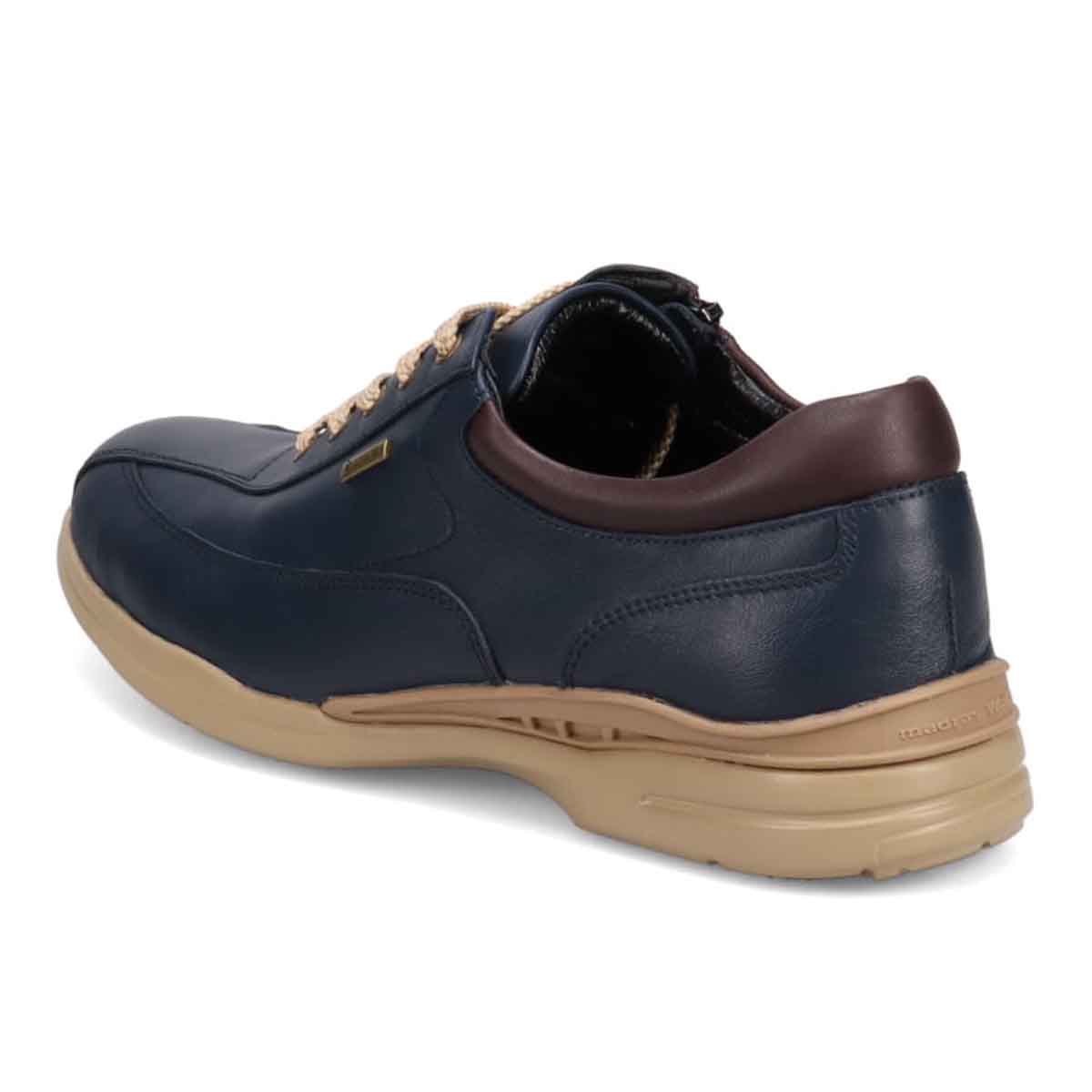 【GORE-TEX】マドラスウォーク madras Walk 「Recovery Shiatsu Insole」搭載で指圧効果により血行をよくする。　全天候快適 ゴアテックス　レースアップタウンカジュアルシューズ　MW7400R NAVY 25.0