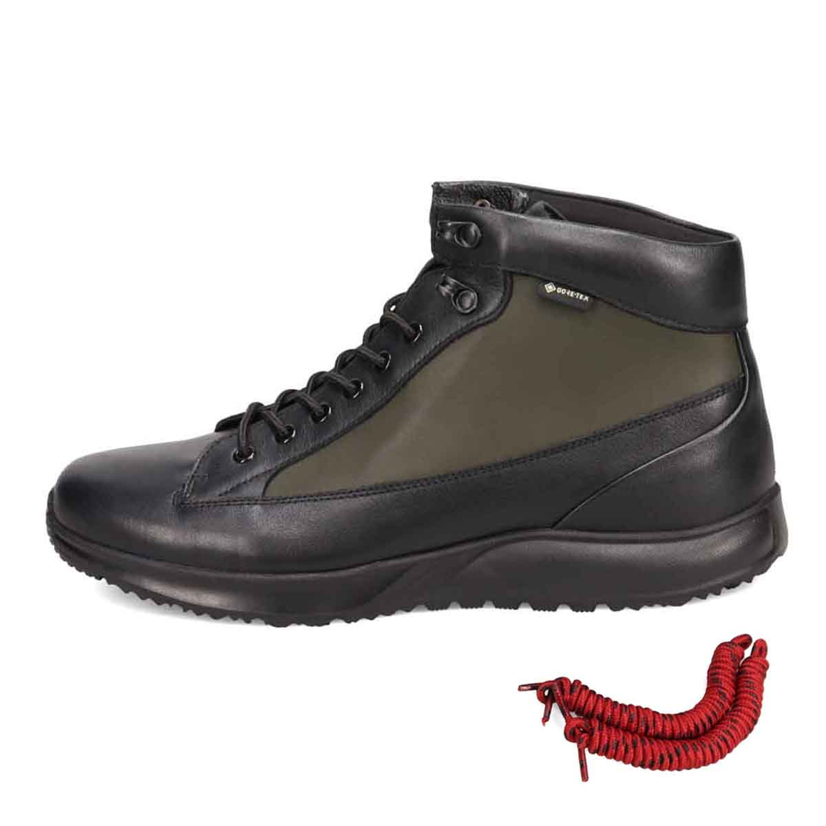 【GORE-TEX】マドラスウォーク madrasWalk　全天候快適なレースアップ・カジュアルブーツ  MW7603 BLACK/OLIVE 25.0