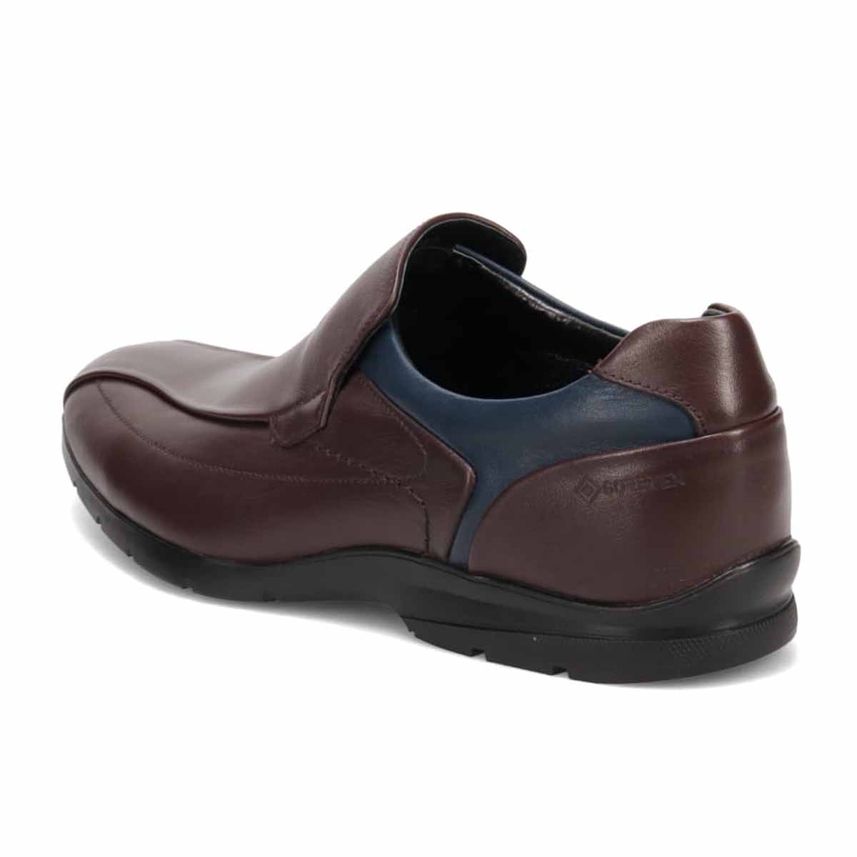 【GORE-TEX】マドラスウォーク madras Walk 「Recovery Shiatsu Insole」搭載で指圧効果により血行をよくする。　全天候快適な ゴアテックススリッポン・カジュアルシューズ　MW7702AR	 D-BROWN/NAVY 25.0