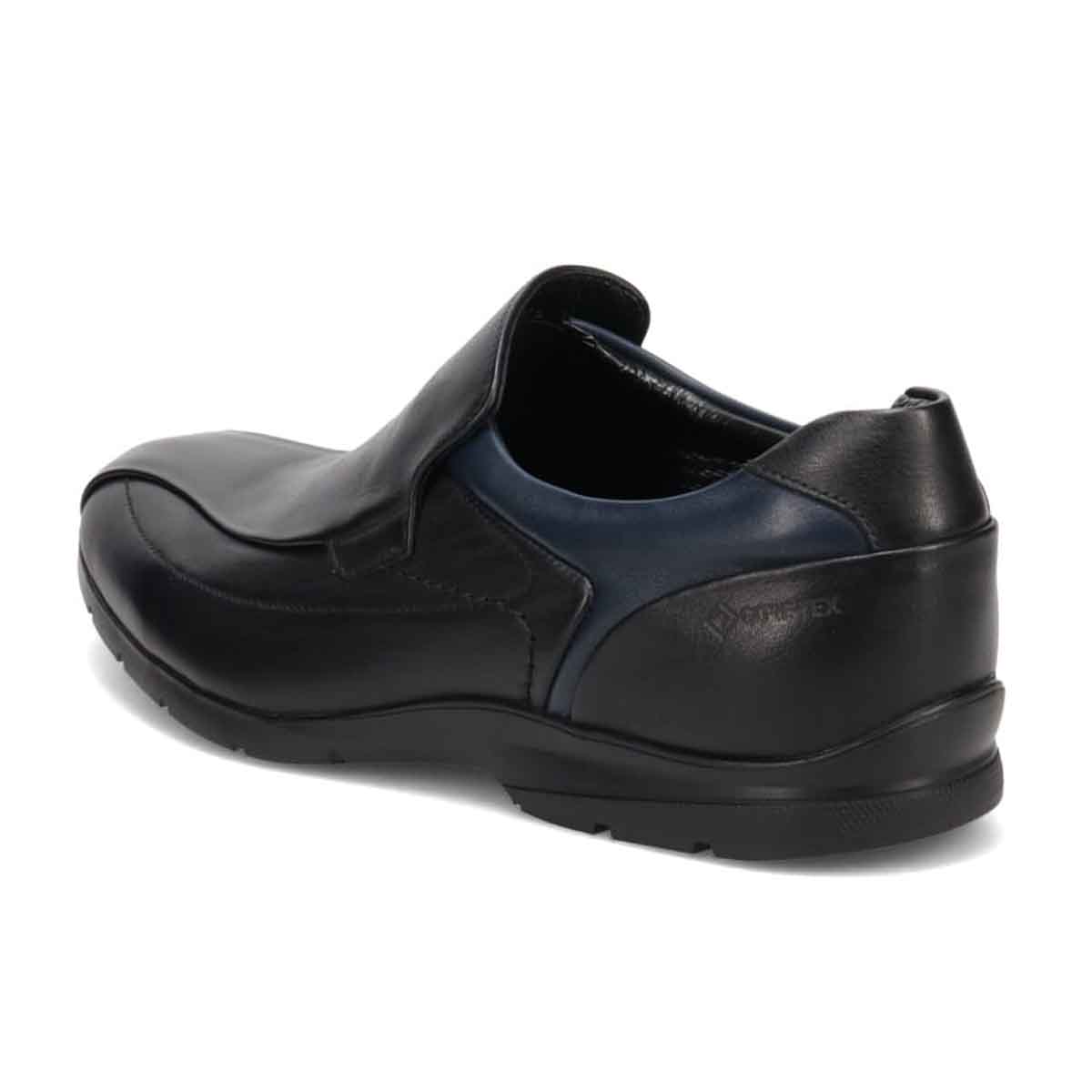 【GORE-TEX】マドラスウォーク madras Walk 「Recovery Shiatsu Insole」搭載で指圧効果により血行をよくする。　全天候快適なゴアテックススリッポン・カジュアルシューズ　MW7702R BLACK/NAVY 25.0