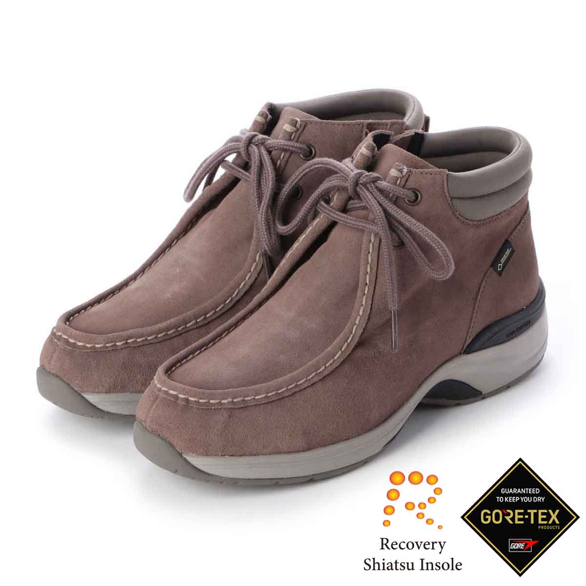 【GORE-TEX】マドラスウォーク madras Walk 「Recovery Shiatsu Insole」搭載で指圧効果により血行をよくする。 ゴアテックス  レザーシューズ MWL1012R OAK 23.0
