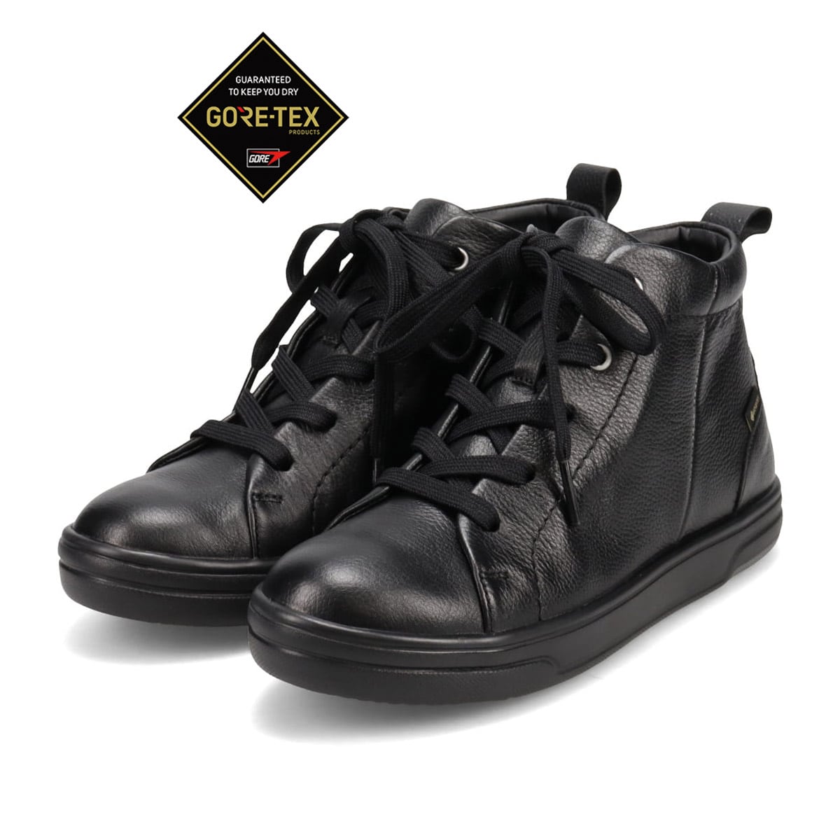 【GORE-TEX】 マドラスウォーク madras Walk 雨でも足首周りが濡れない♪  カジュアルハイカットスニーカー MWL1023 BLACK 23.0