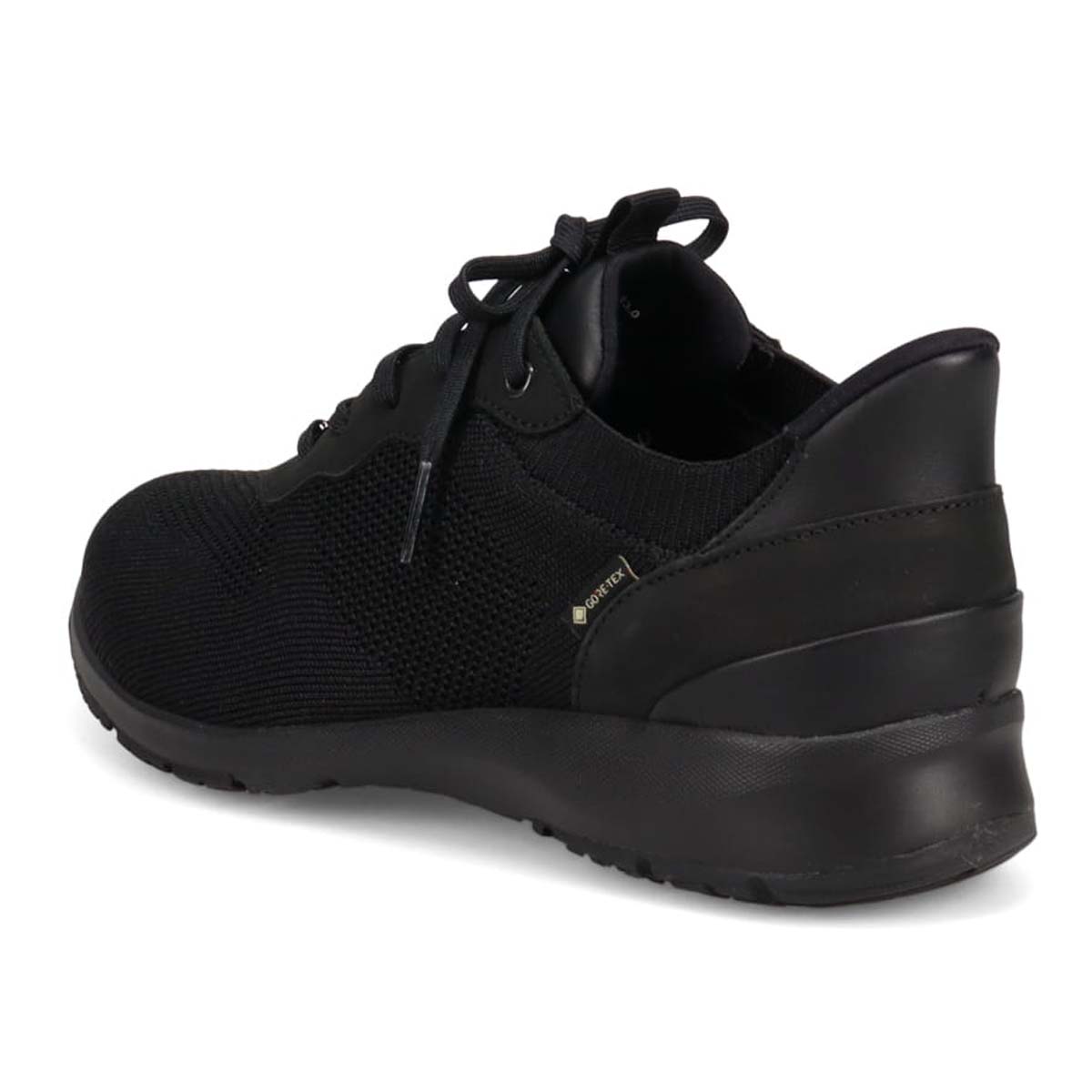 【GORE-TEX】マドラスウォーク madras Walk 「Recovery Shiatsu Insole」搭載で指圧効果により血行をよくする。カジュアルレースアップクイックフィットスニーカー  MWL1035R BLACK 23.0