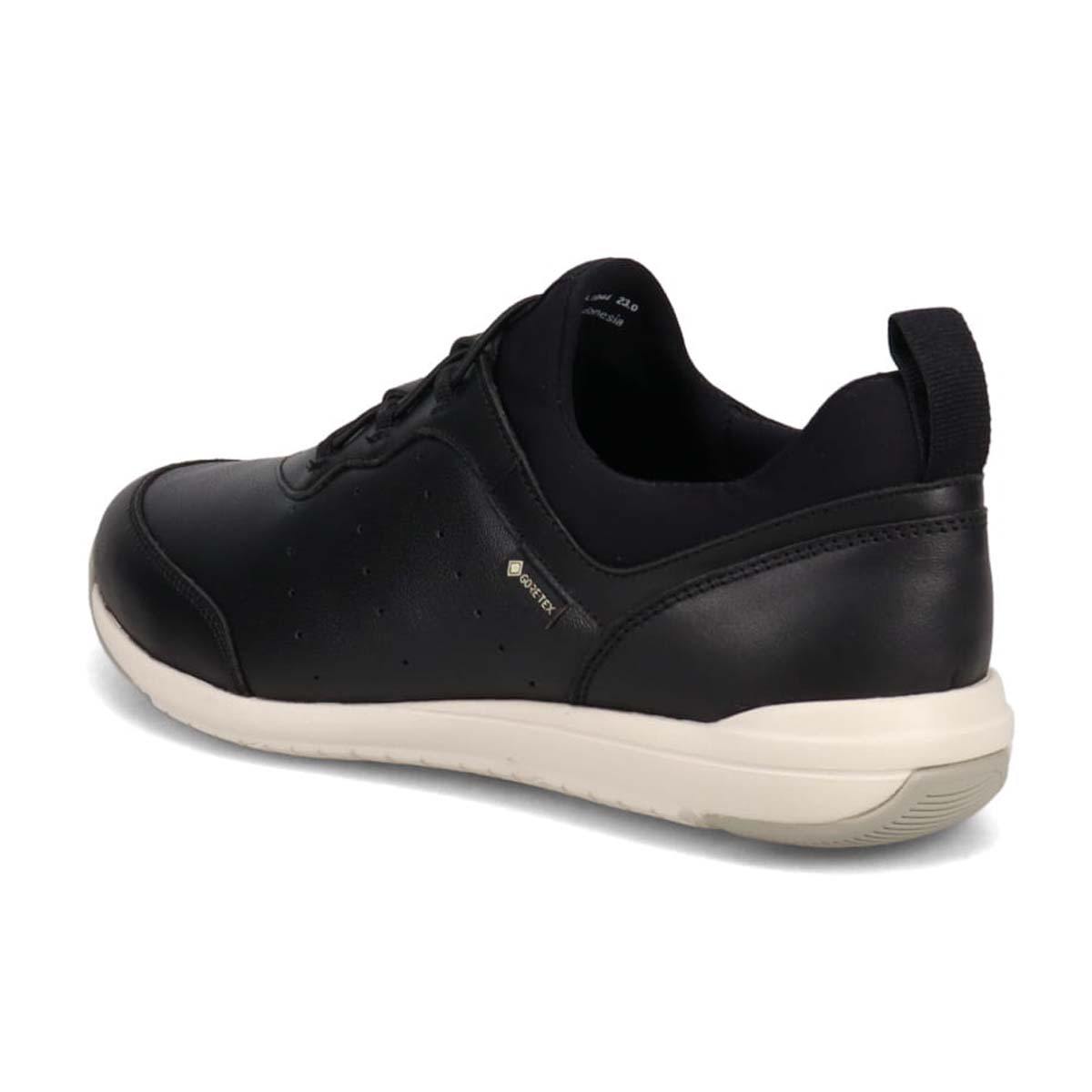【GORE-TEX】マドラスウォーク madras Walk 「Recovery Shiatsu Insole」搭載で指圧効果により血行をよくする。　シープレザーローテクスニーカー   MWL1044R BLACK 23.0