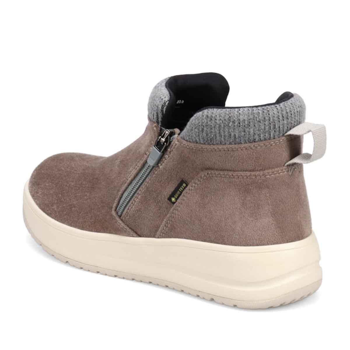【GORE-TEX】マドラスウォーク madras Walk 「Recovery Shiatsu Insole」搭載　指圧効果により血行をよくする。防滑　外ジッパーリブ付きカジュアルブーツ MWL1046R GRAY-SILKY 23.0