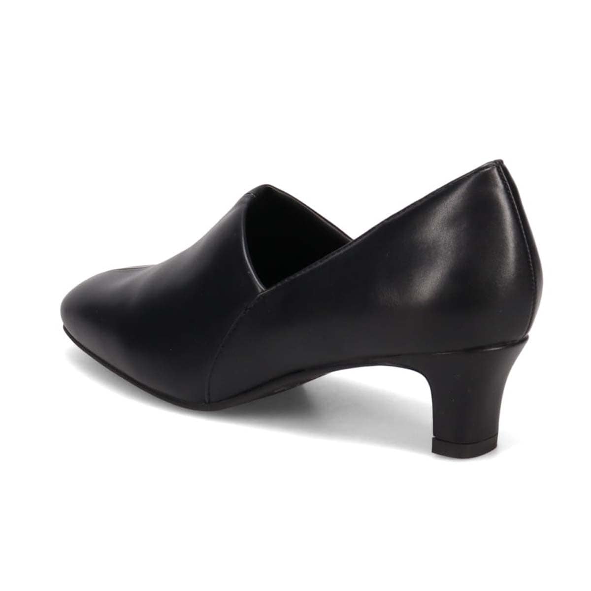 テーン tehen 柔らかなストレッチ素材が甲にやさしくフィット　甲深ストレッチパンプス  TN1781 Black2 23.0