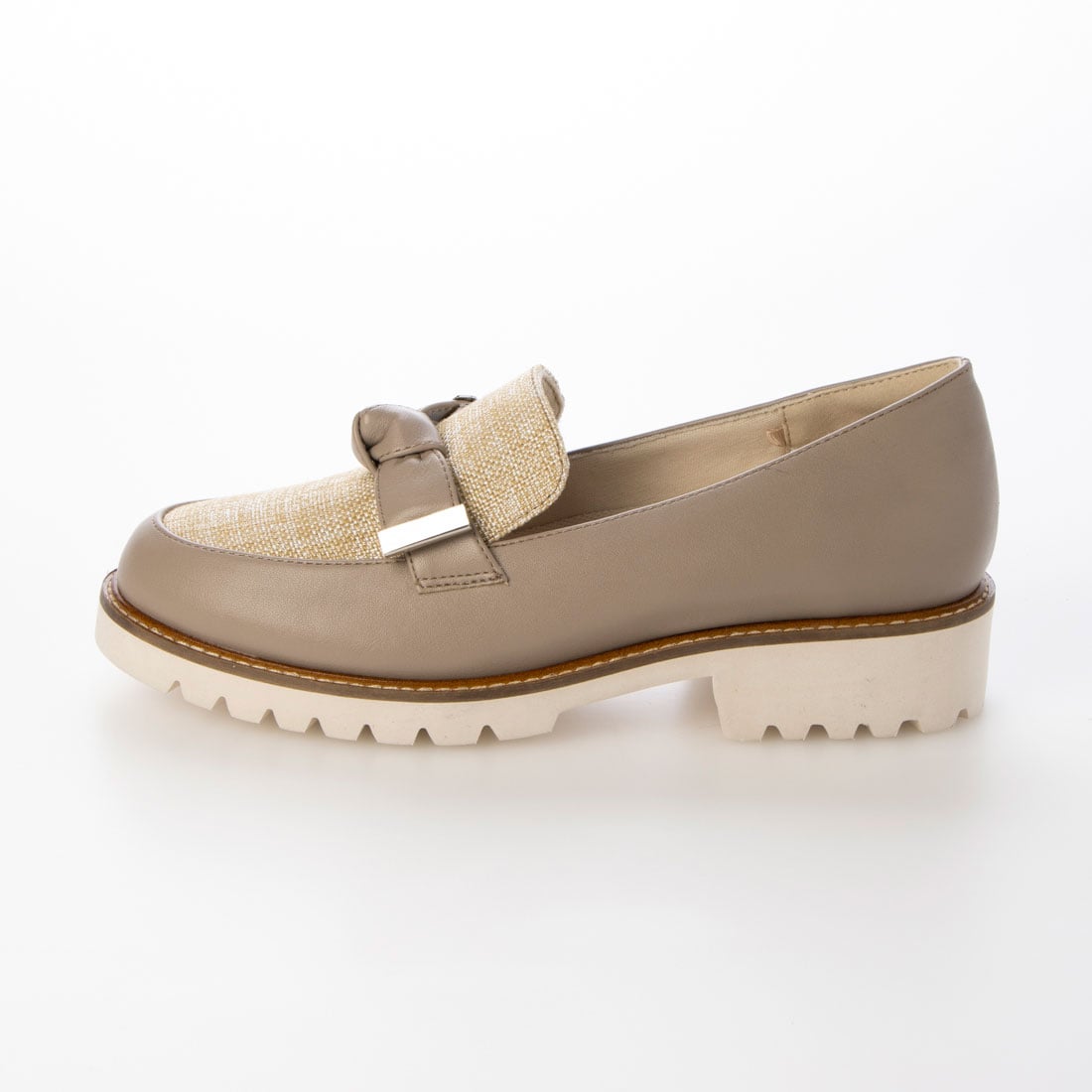 テーン tehen 高みえきれいめローファー　TN1792 BEIGE-TX 23.0