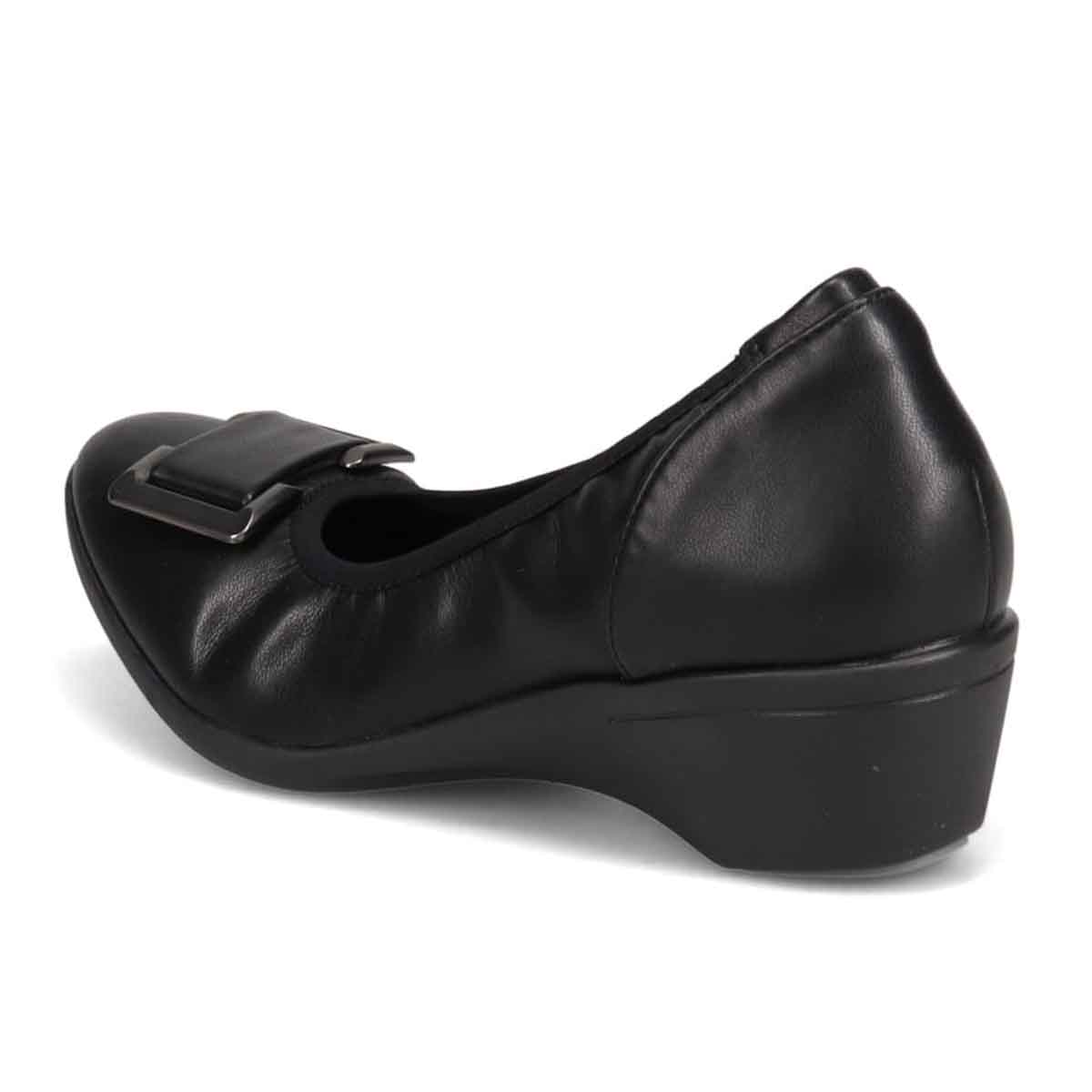 【撥水仕様】テーン tehen 5cmヒールのバックルパンプス TN4030 BLACK M(23.0cm相当)
