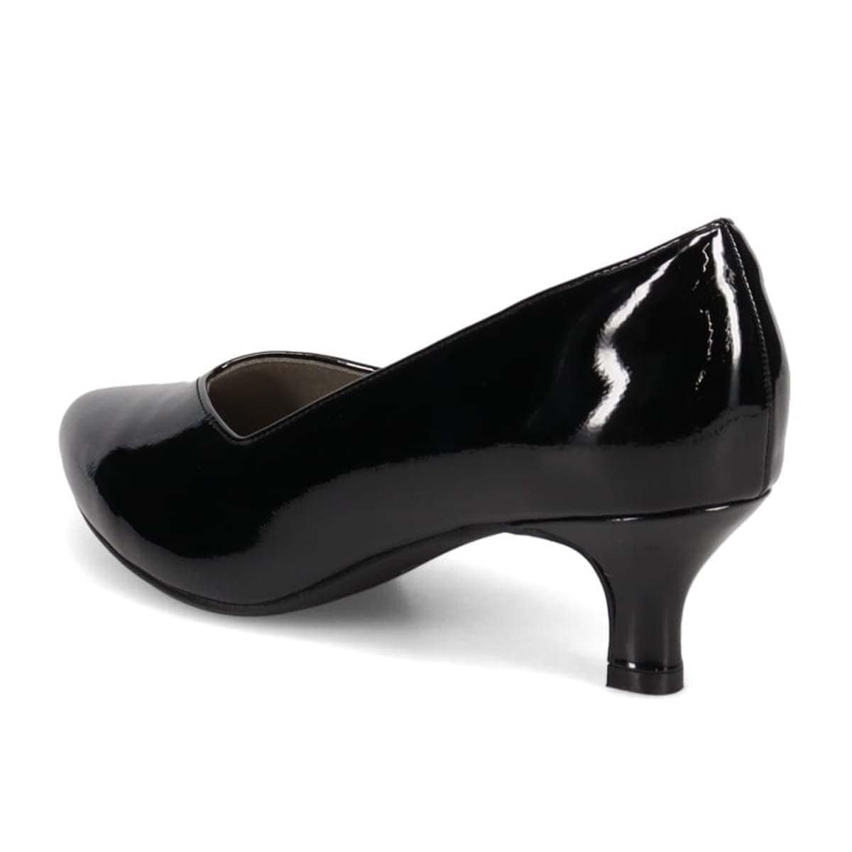 テーン tehen どんなシーンにも活躍できる 万能デザイン ベーシックパンプス TN5501 BLACK-ENAMEL2 23.0