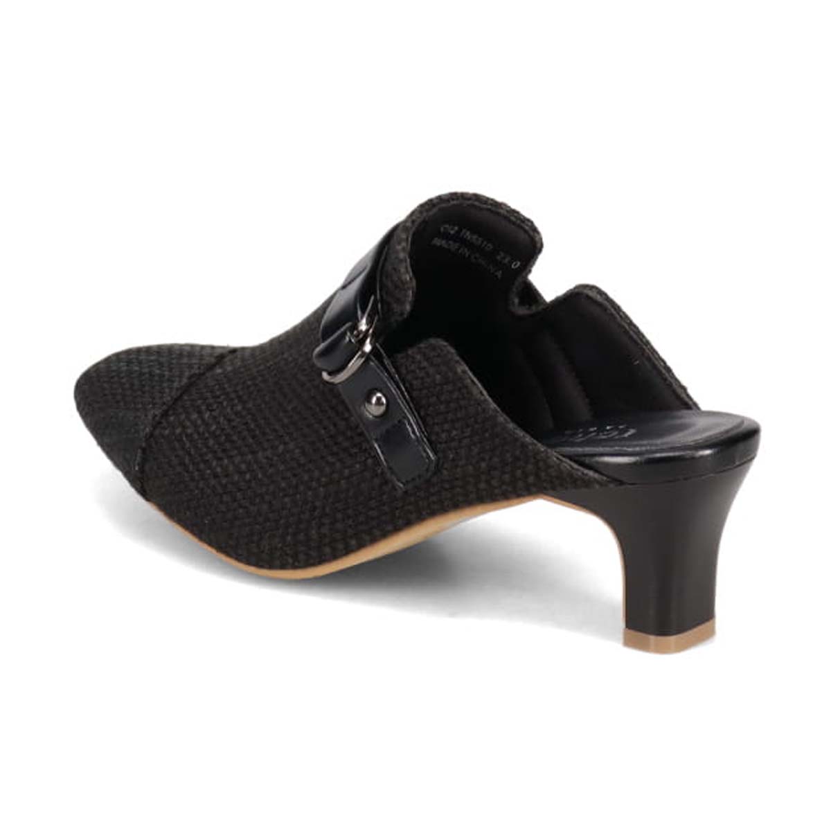 テーン tehen 不動の人気デザイン　スッと履けてきちんと見えるデザインミュール　TN5510 BLACK-TX 23.0