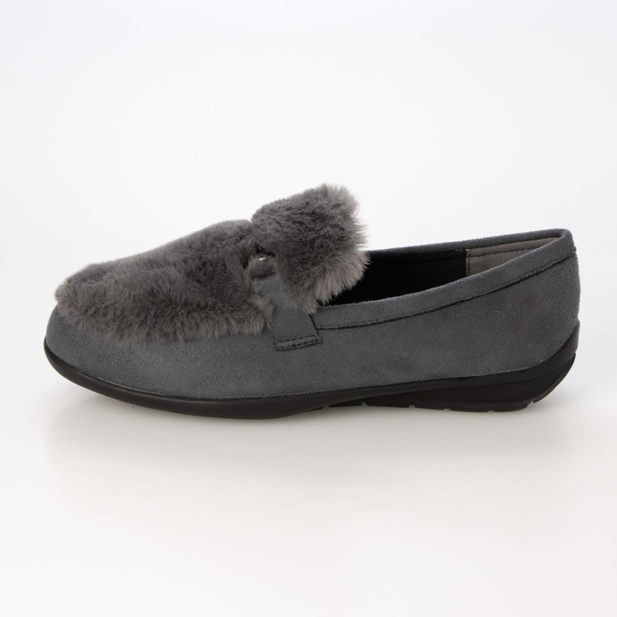 テーン tehen ビットとファー付きドライビングシューズ TN5704 GRAY 23.0